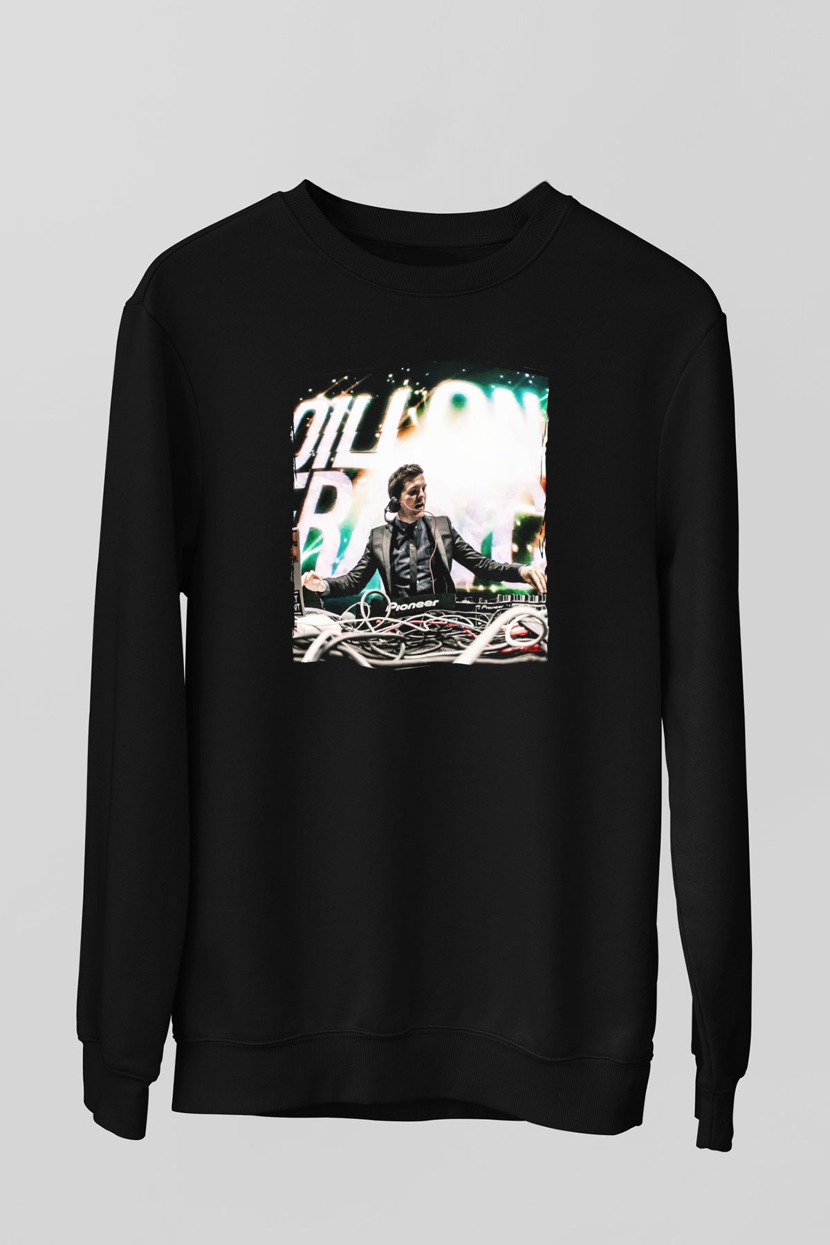 Dillion Francis Siyah Unisex Sweatshirt