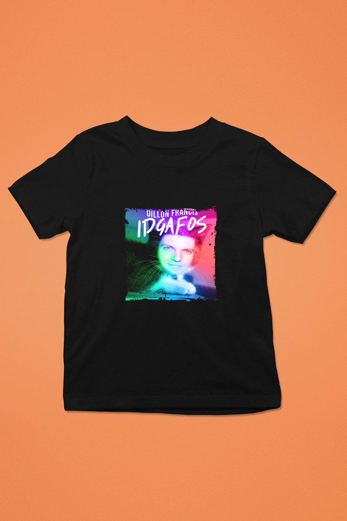 Dillon Francis Baskılı Unisex Siyah Çocuk Tişört