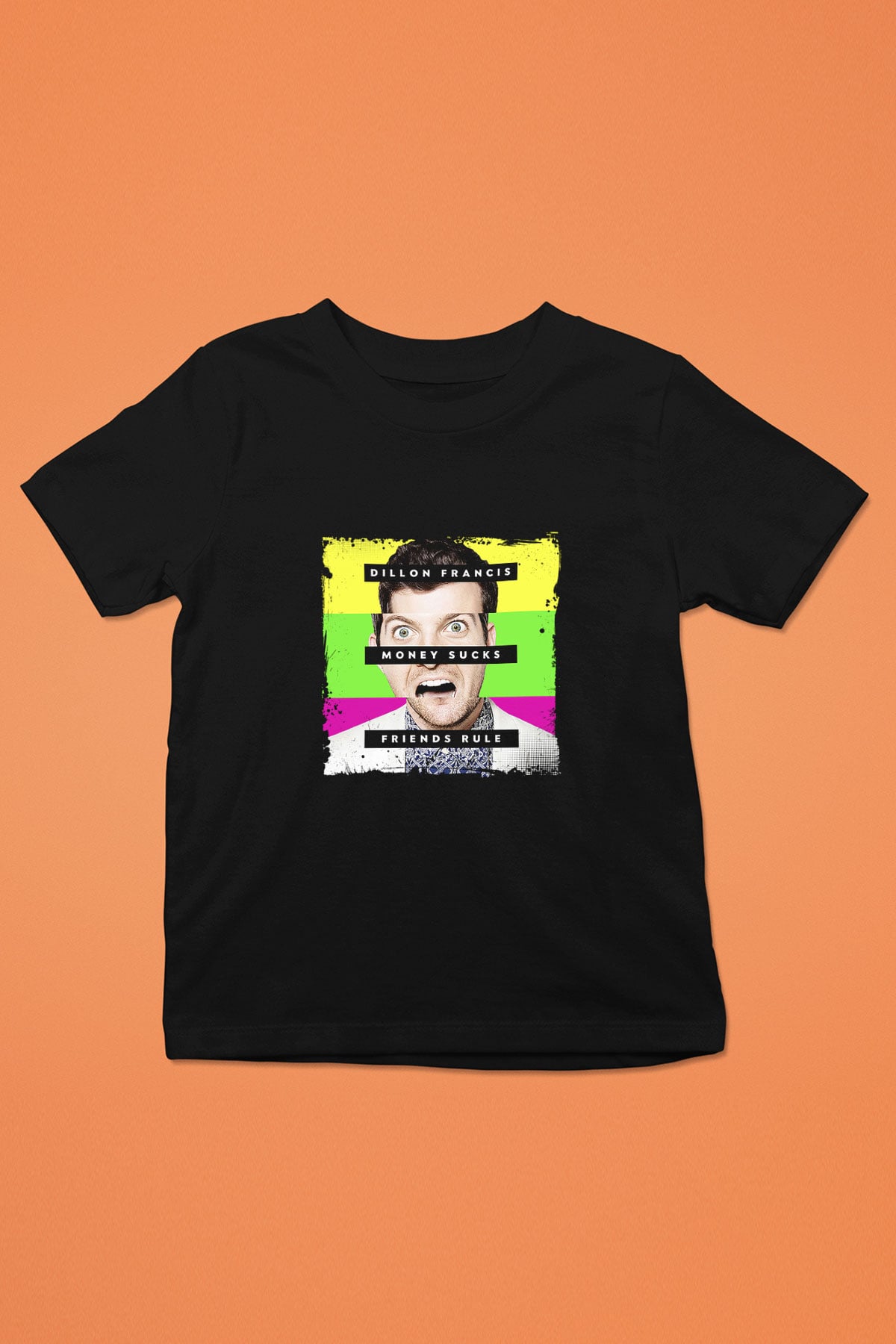Dillon Francis Baskılı Unisex Siyah Çocuk Tişört