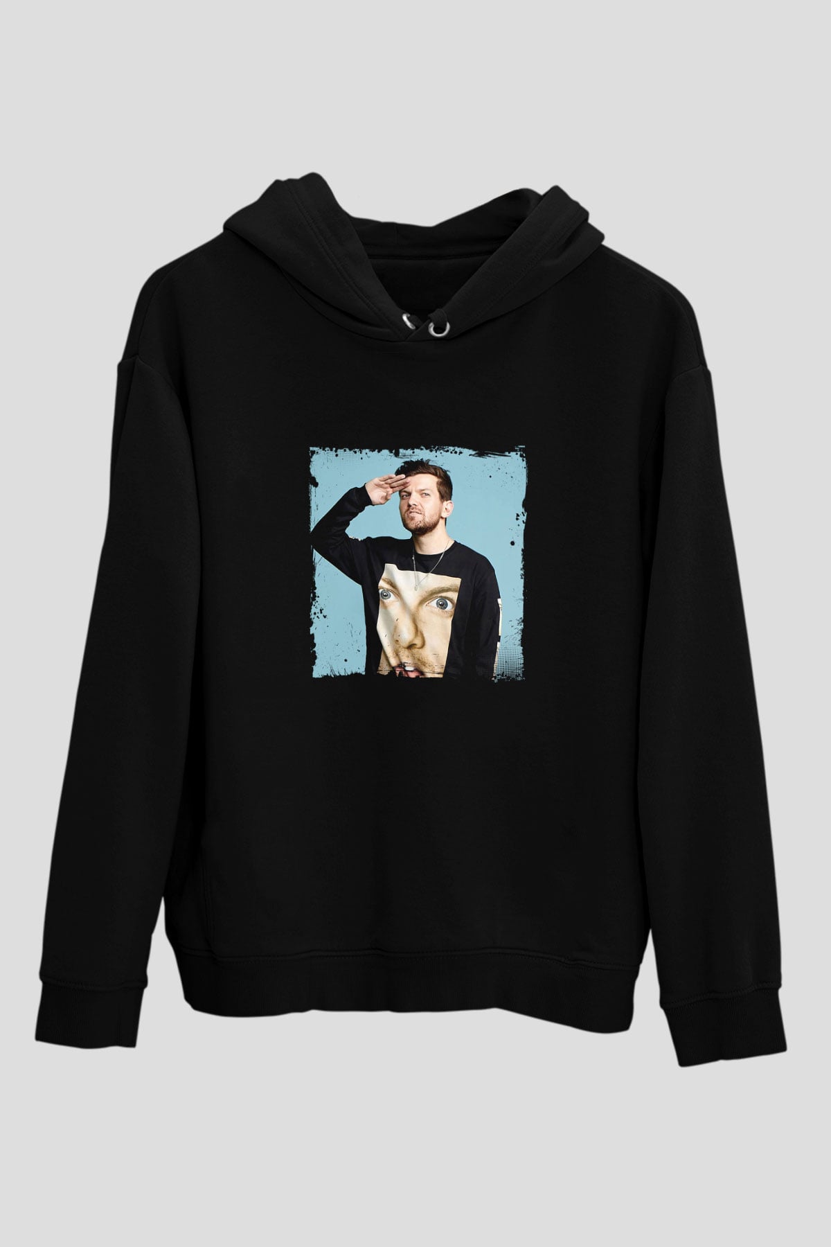 Dillon Francis Baskılı Unisex Siyah Hoodie