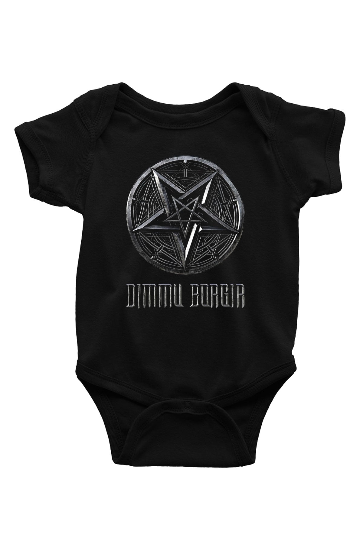 Dimmu Borgir Baskılı Unisex Siyah Bebek Body - Zıbın