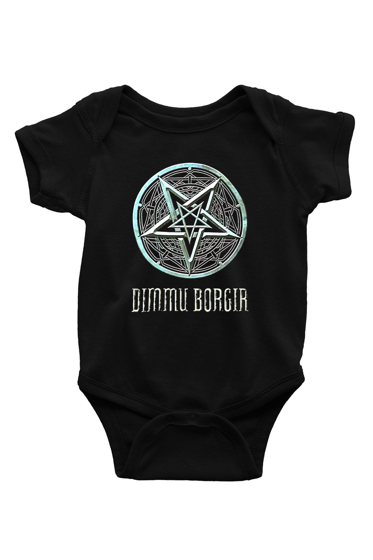 Dimmu Borgir Baskılı Unisex Siyah Bebek Body - Zıbın