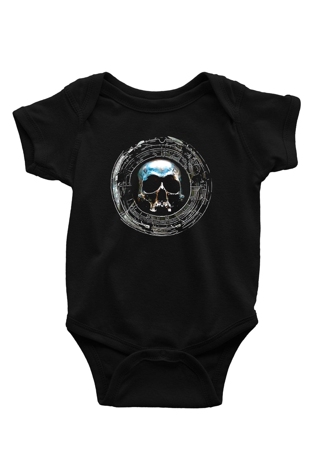 Dimmu Borgir Baskılı Unisex Siyah Bebek Body - Zıbın