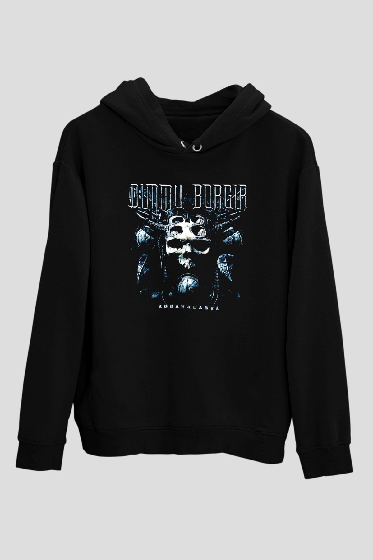 Dimmu Borgir Baskılı Unisex Siyah Kapüşonlu Sweatshirt