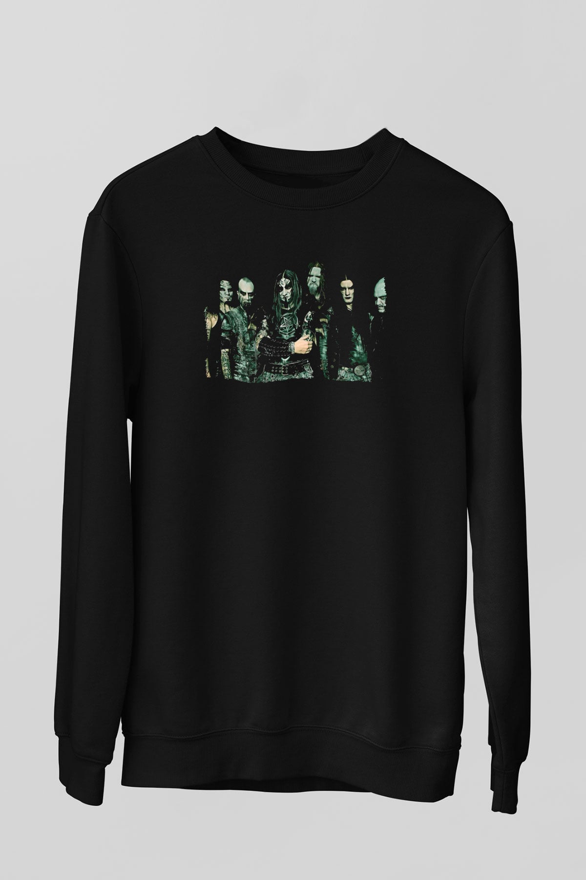 Dimmu Borgir Baskılı Unisex Siyah Sweatshirt