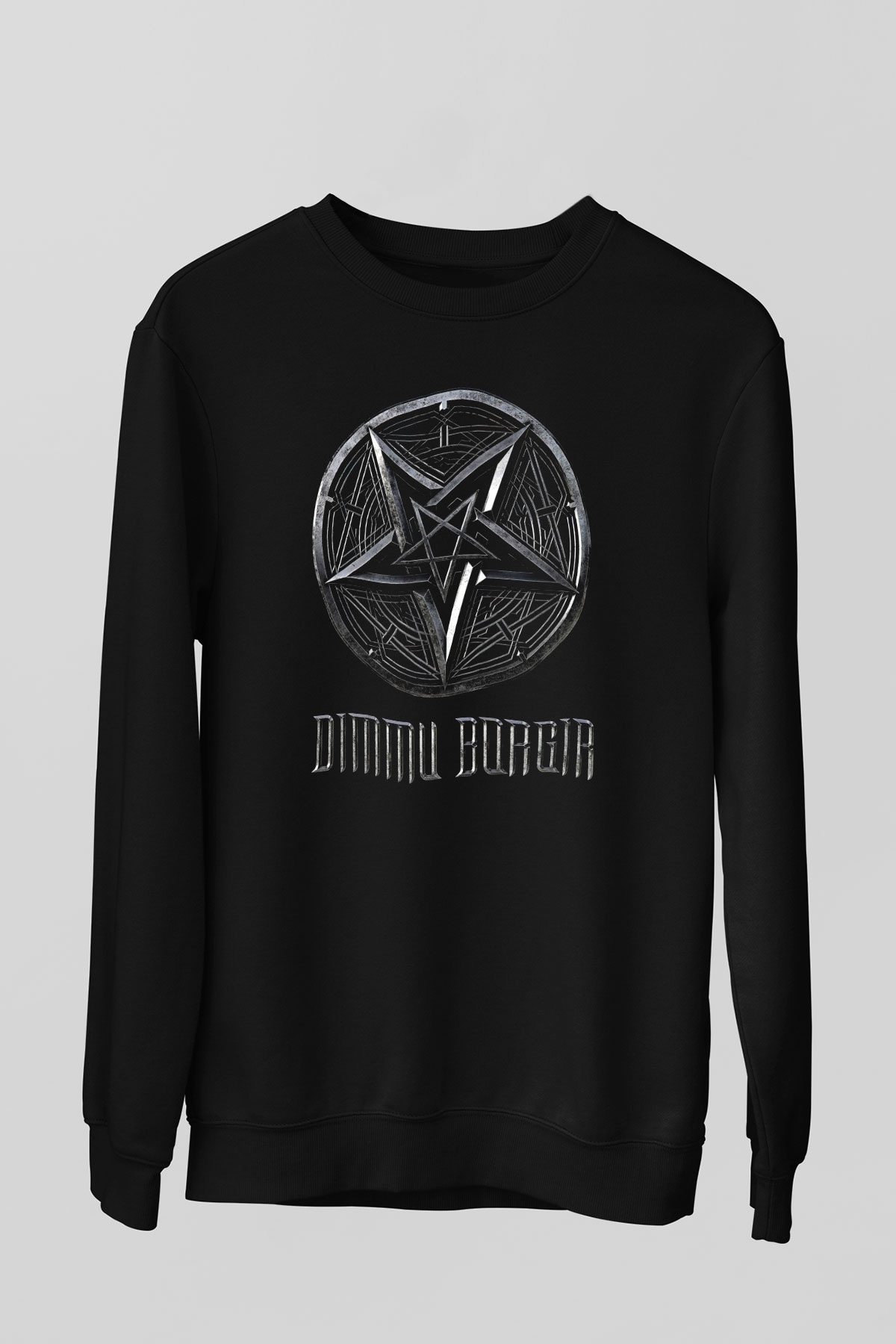 Dimmu Borgir Baskılı Unisex Siyah Sweatshirt