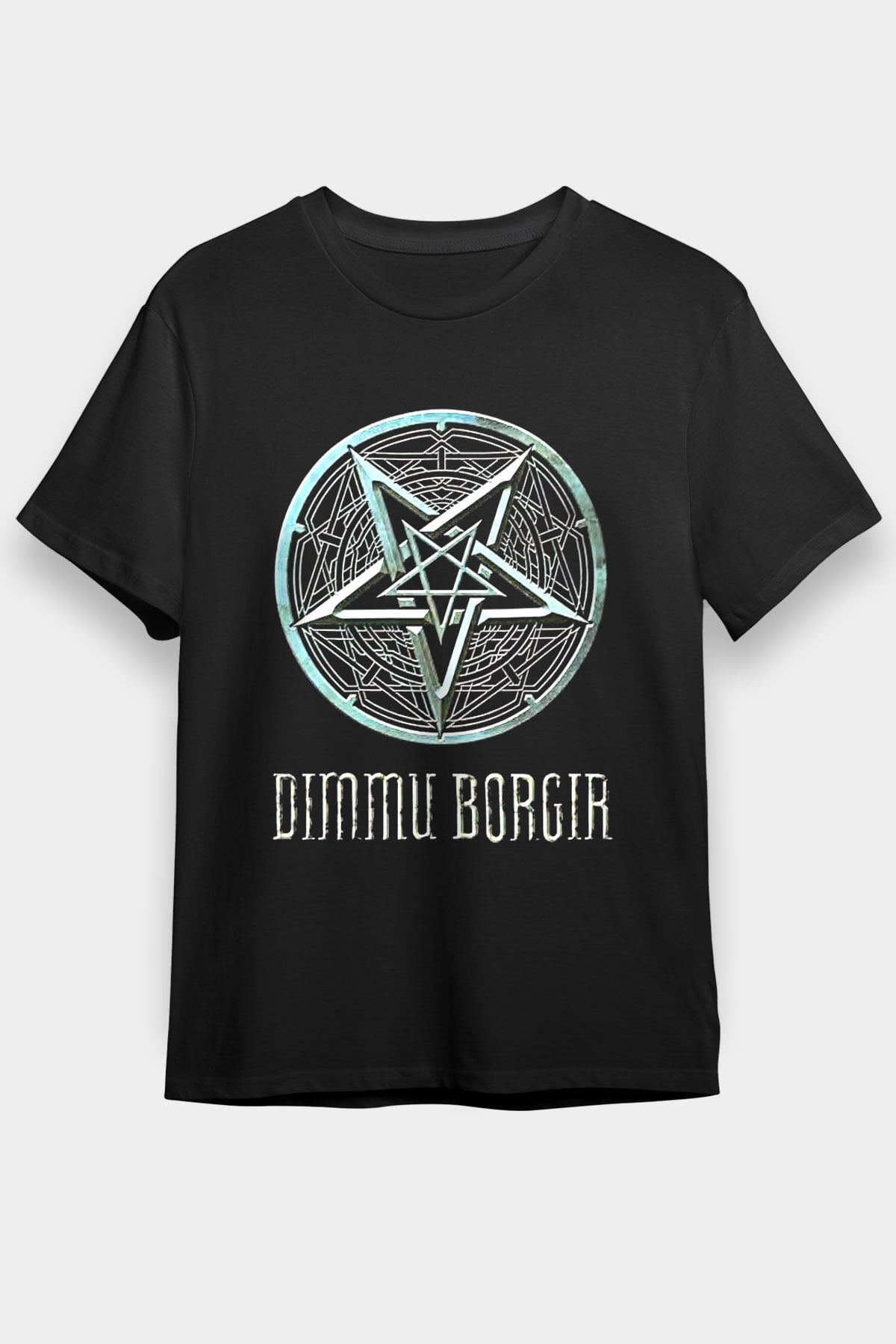 Dimmu Borgir Baskılı Unisex Siyah Tişört - Tshirt