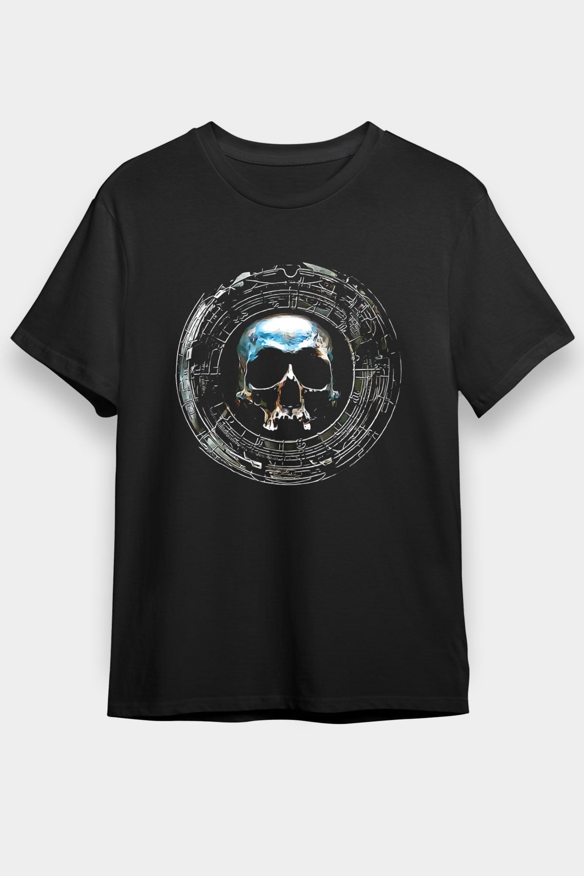 Dimmu Borgir Baskılı Unisex Siyah Tişört - Tshirt