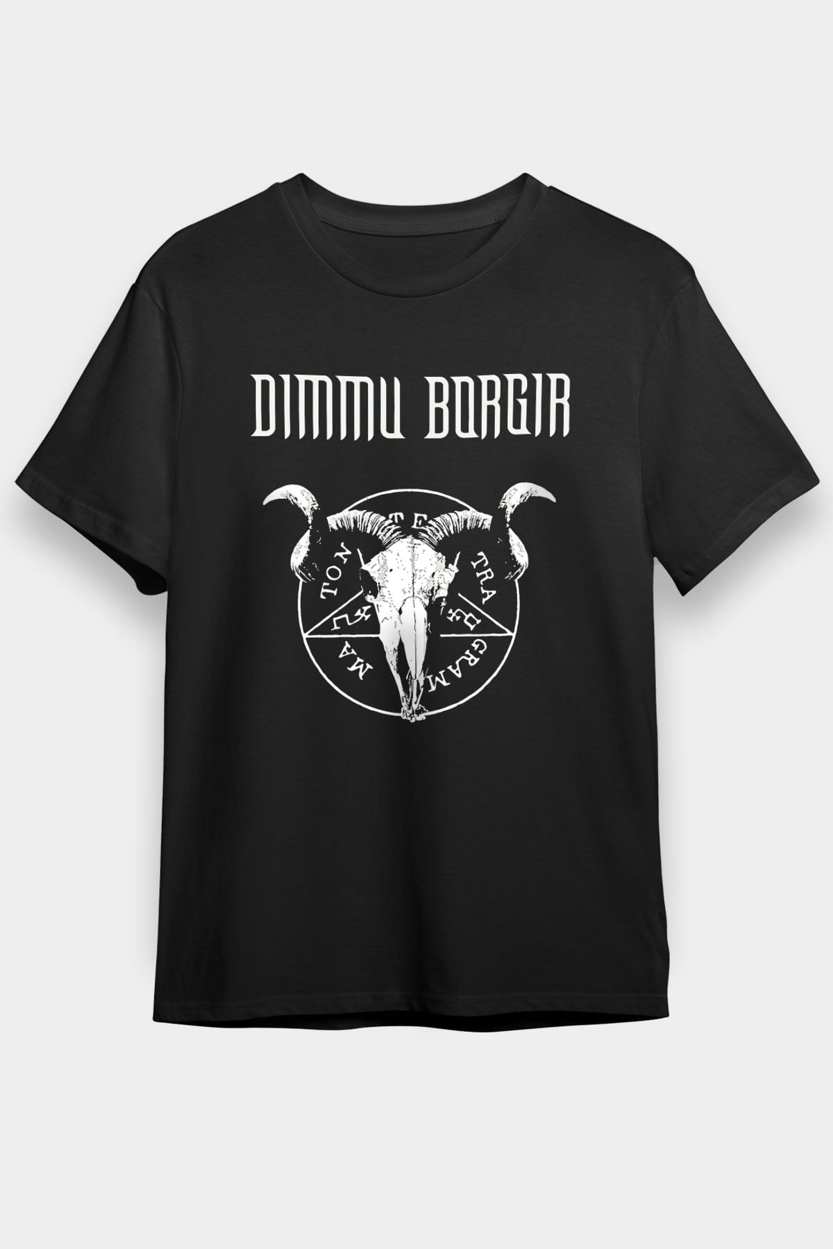 Dimmu Borgir Baskılı Unisex Siyah Tişört - Tshirt