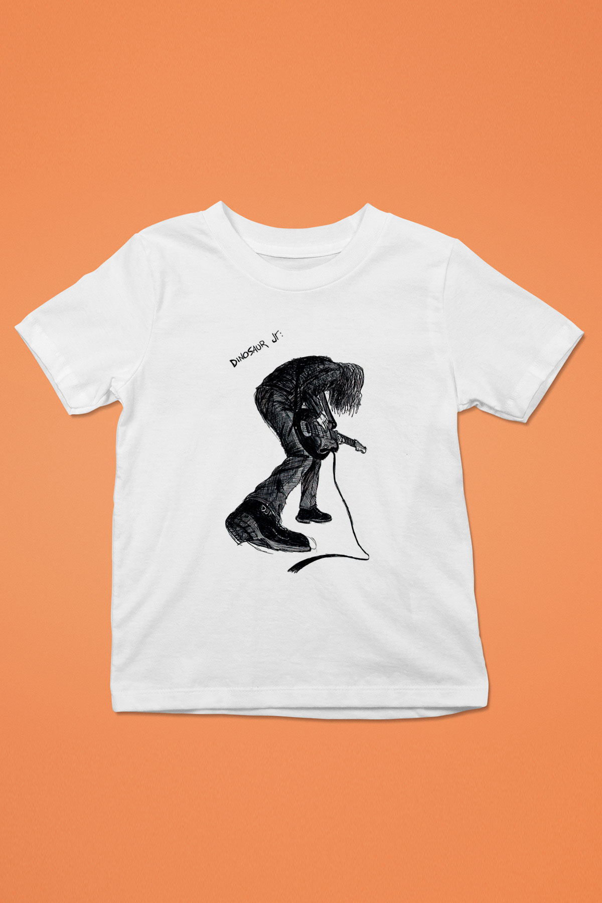 Dinosaur Jr Baskılı Beyaz Unisex Beyaz Çocuk Tişört - Tshirt