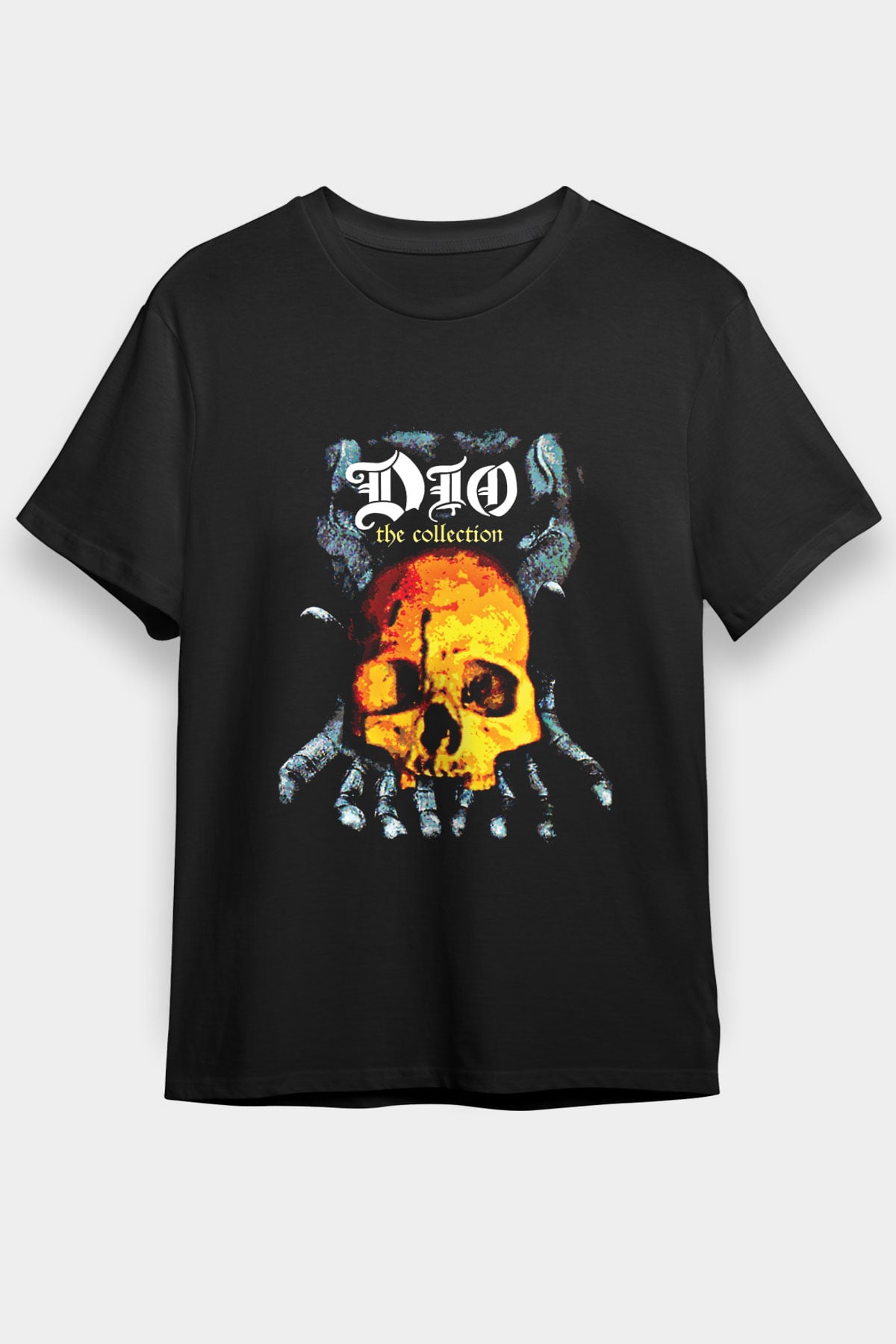Dio Baskılı Unisex Siyah Tişört