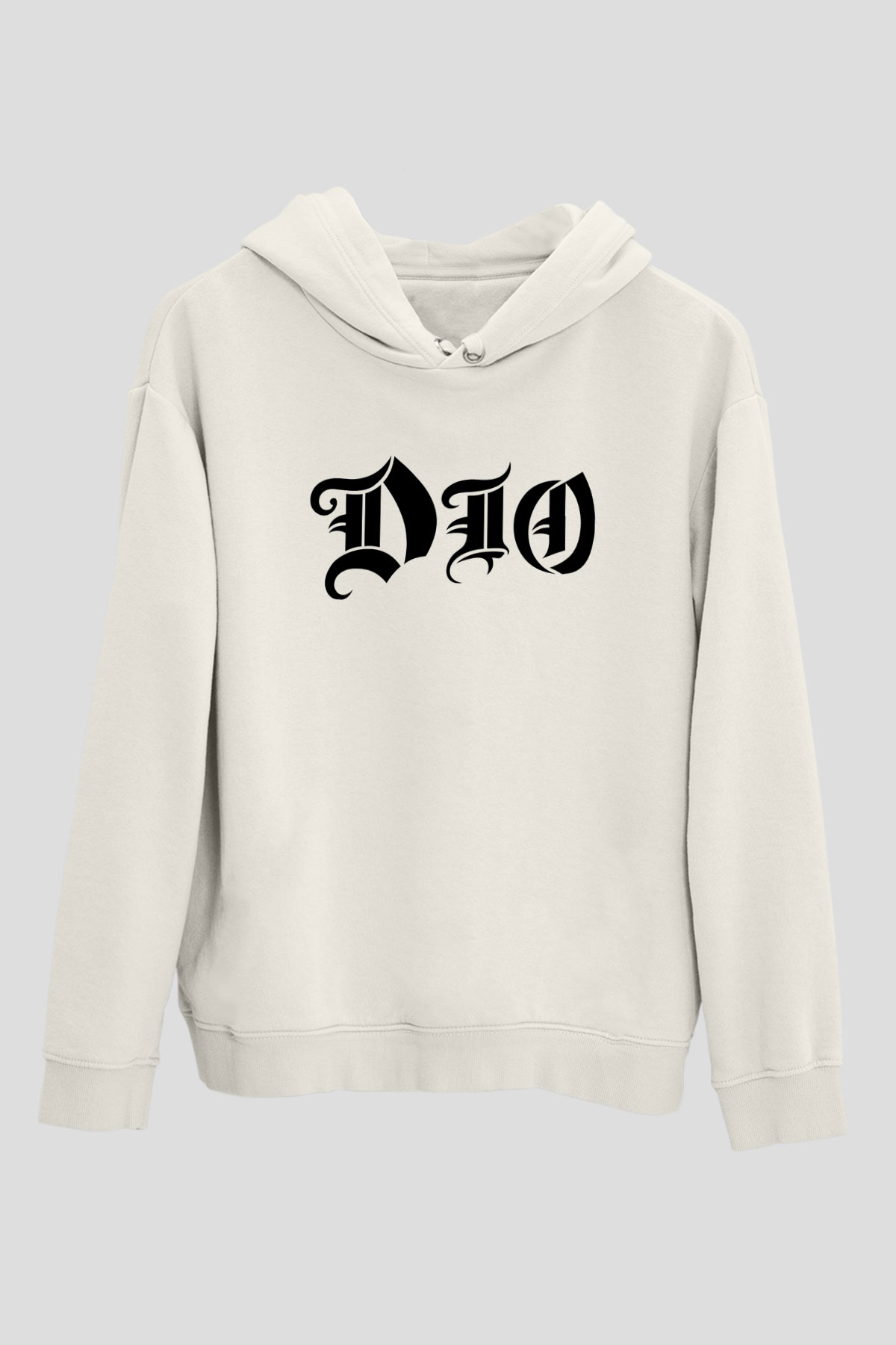 Dio Beyaz Unisex Kapşonlu Sweatshirt