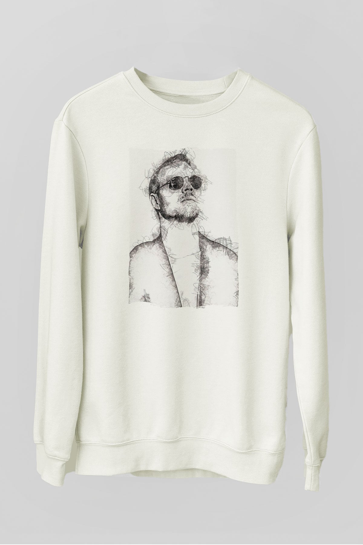 Diplo Beyaz Unisex Sweatshirt