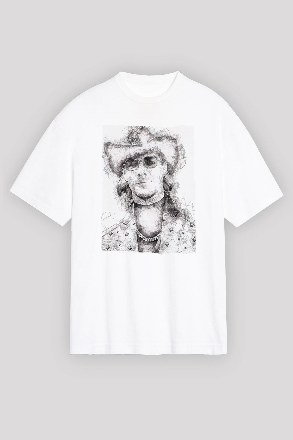 Diplo Beyaz Unisex Tişört T-Shirt - TişörtFabrikası