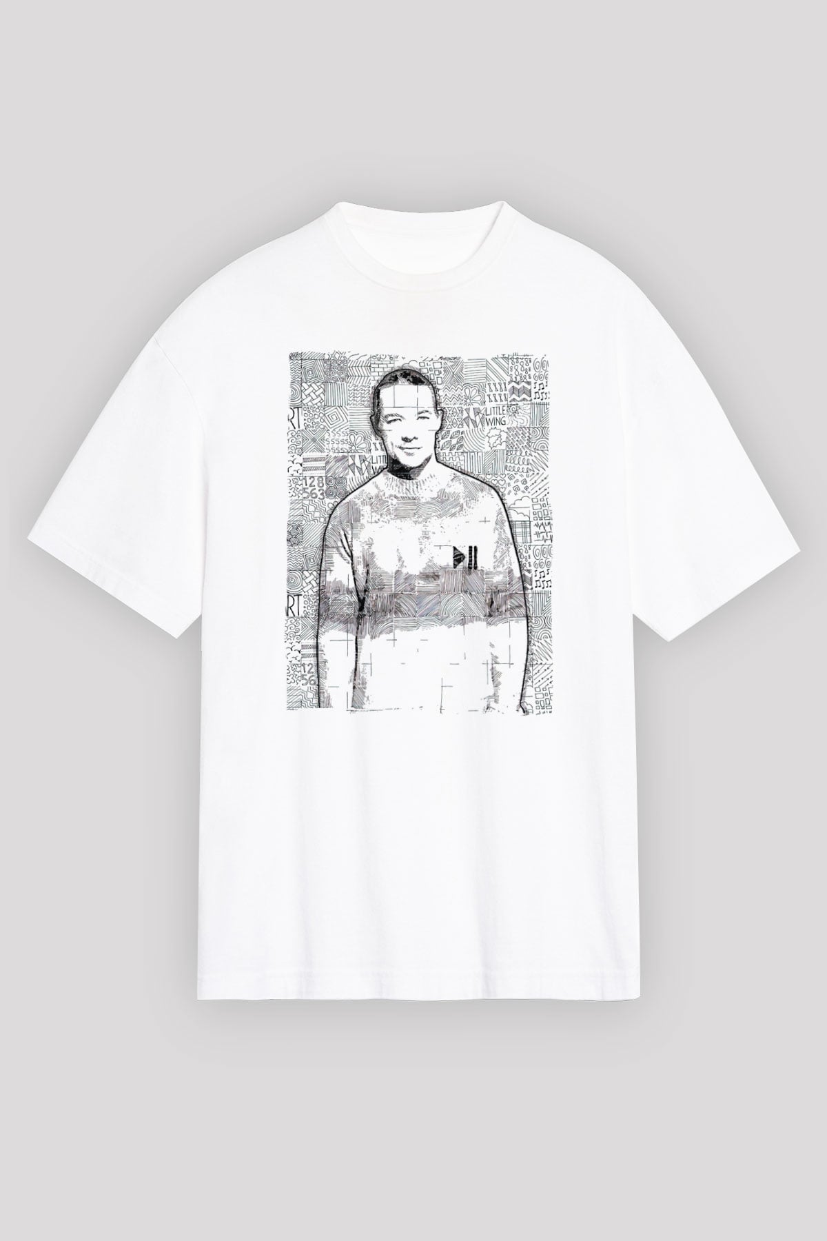 Diplo Beyaz Unisex Tişört T-Shirt - TişörtFabrikası