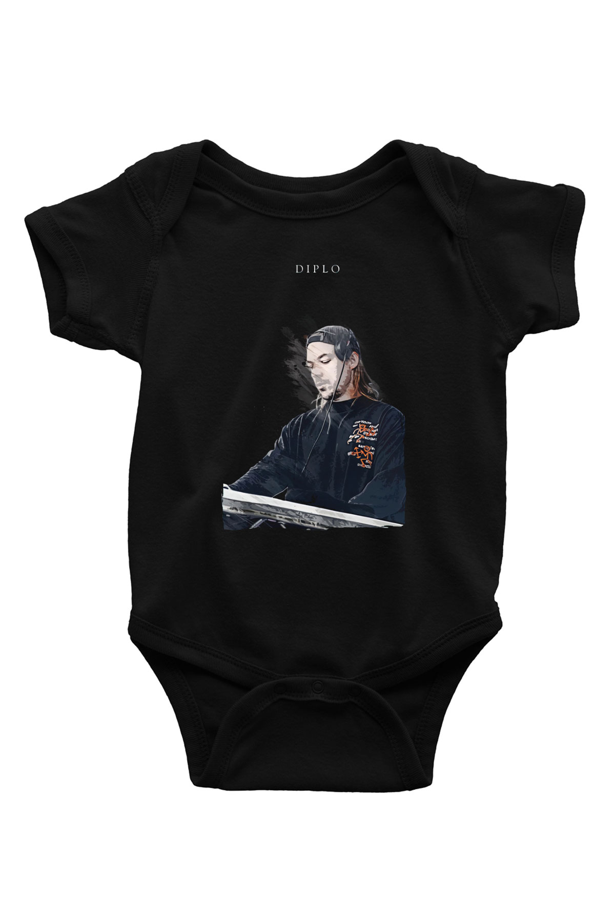 Diplo Siyah Bebek Body - Zıbın