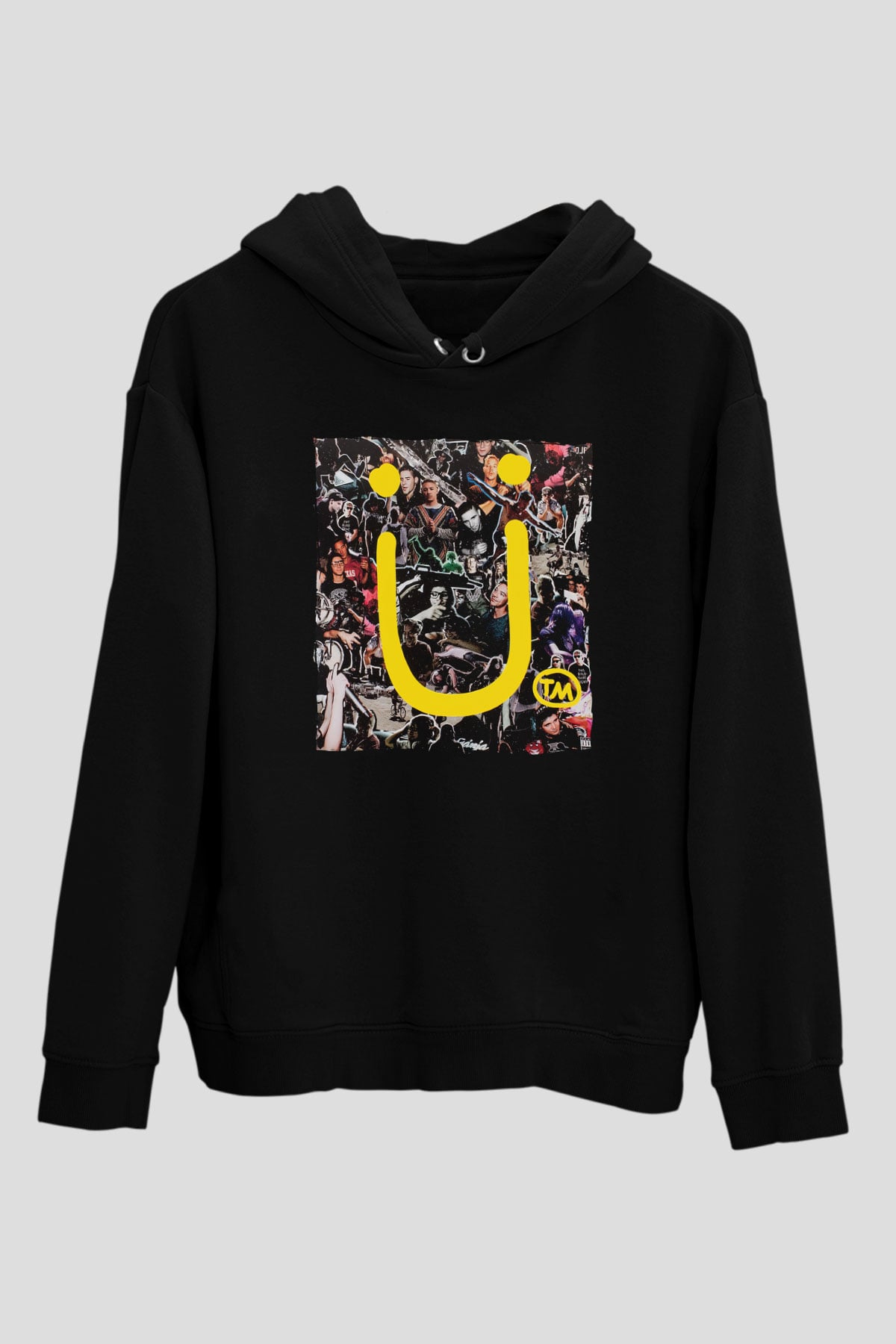 Diplo Siyah Unisex Kapüşonlu Sweatshirt
