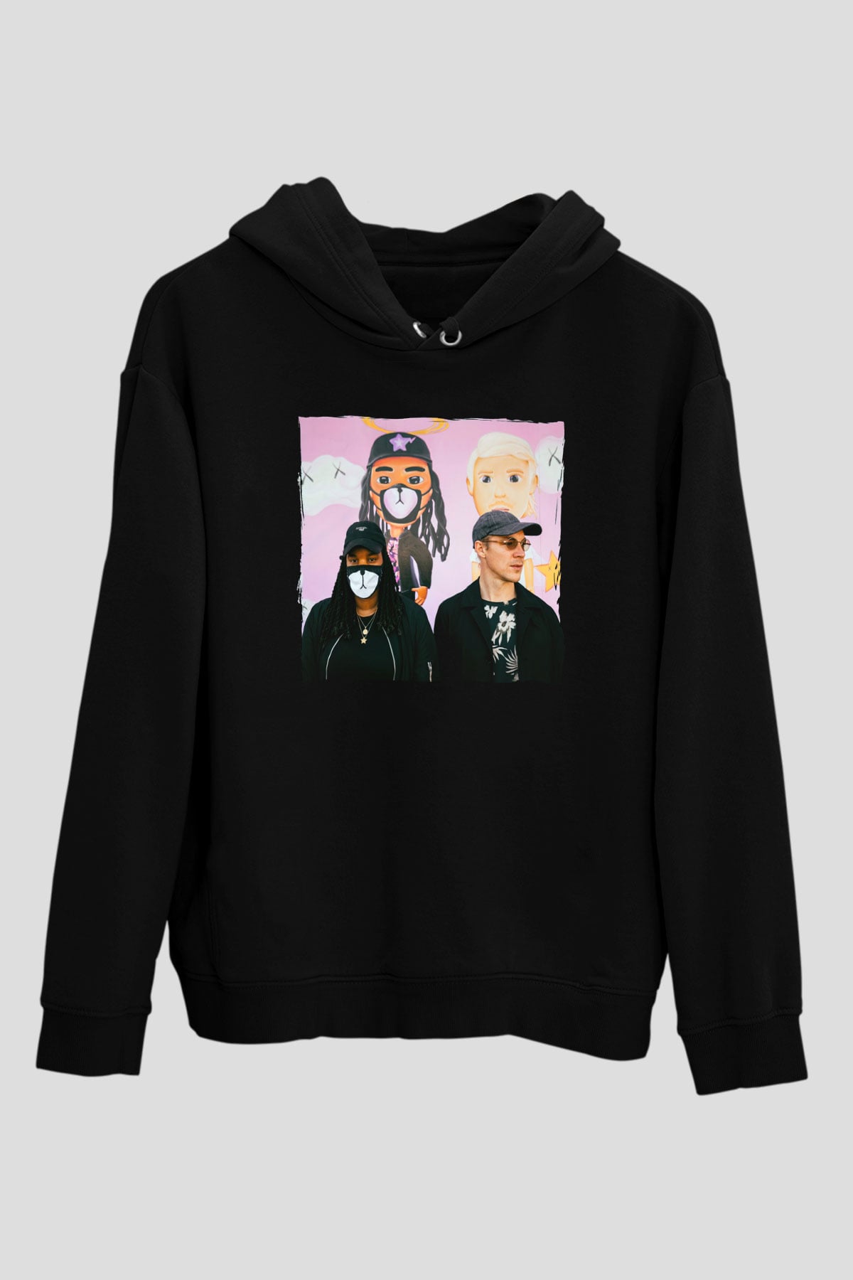 Diplo Siyah Unisex Kapüşonlu Sweatshirt