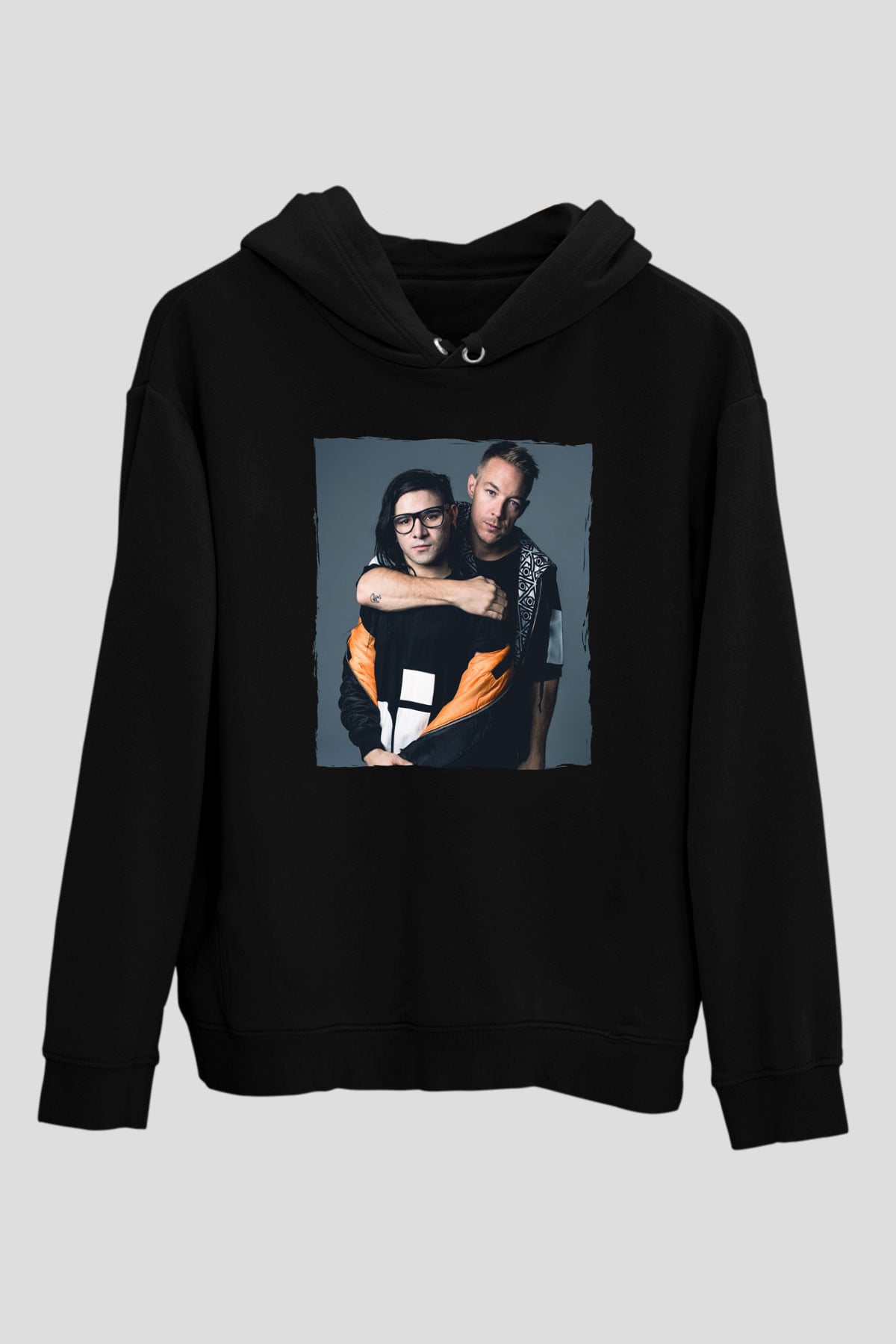 Diplo Siyah Unisex Kapüşonlu Sweatshirt
