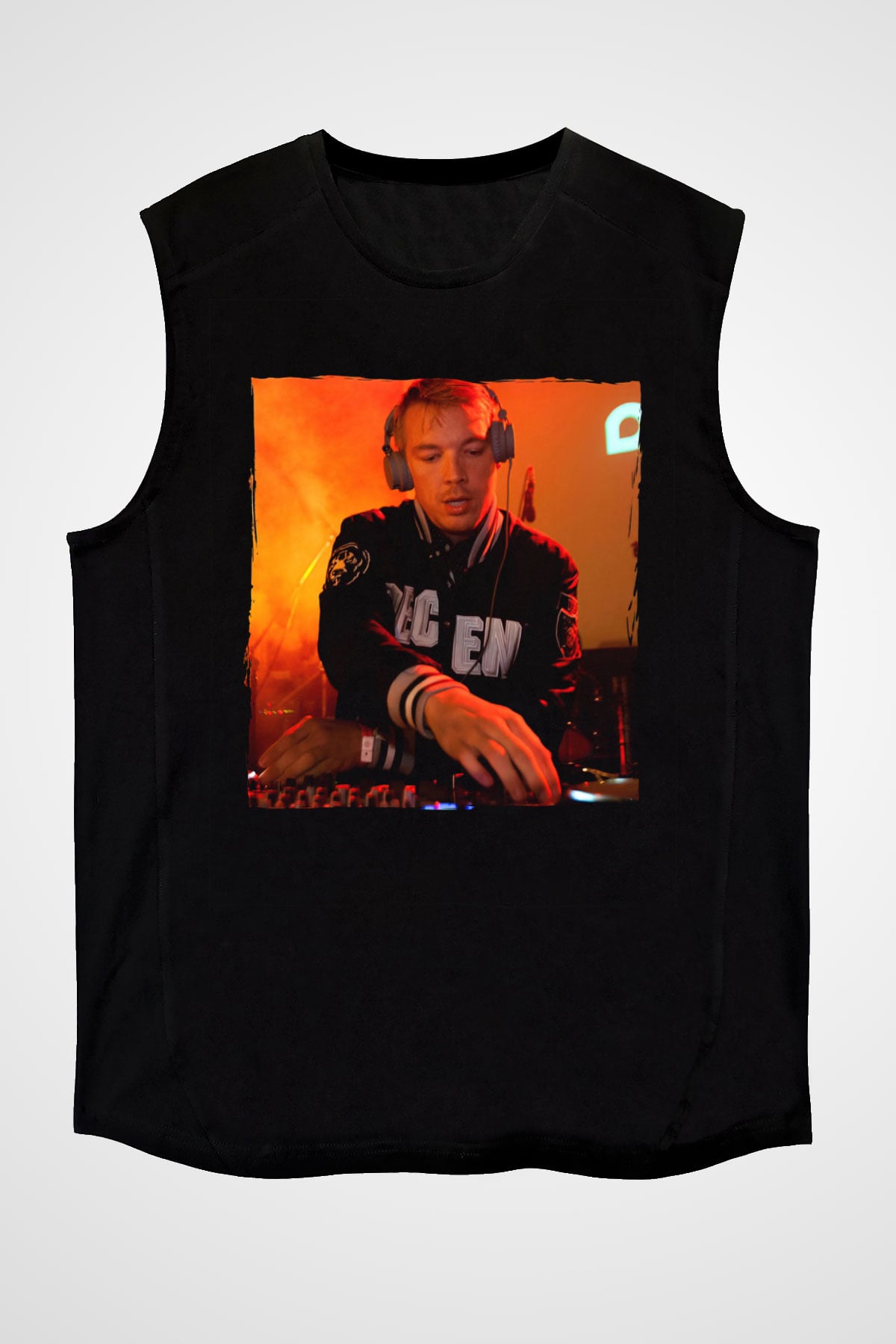 Diplo Siyah Unisex Kolsuz Tişört