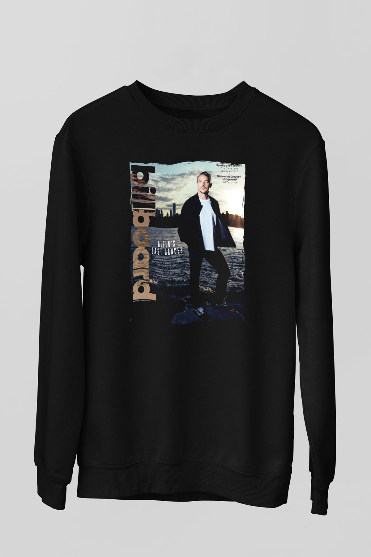 Diplo Siyah Unisex Sweatshirt