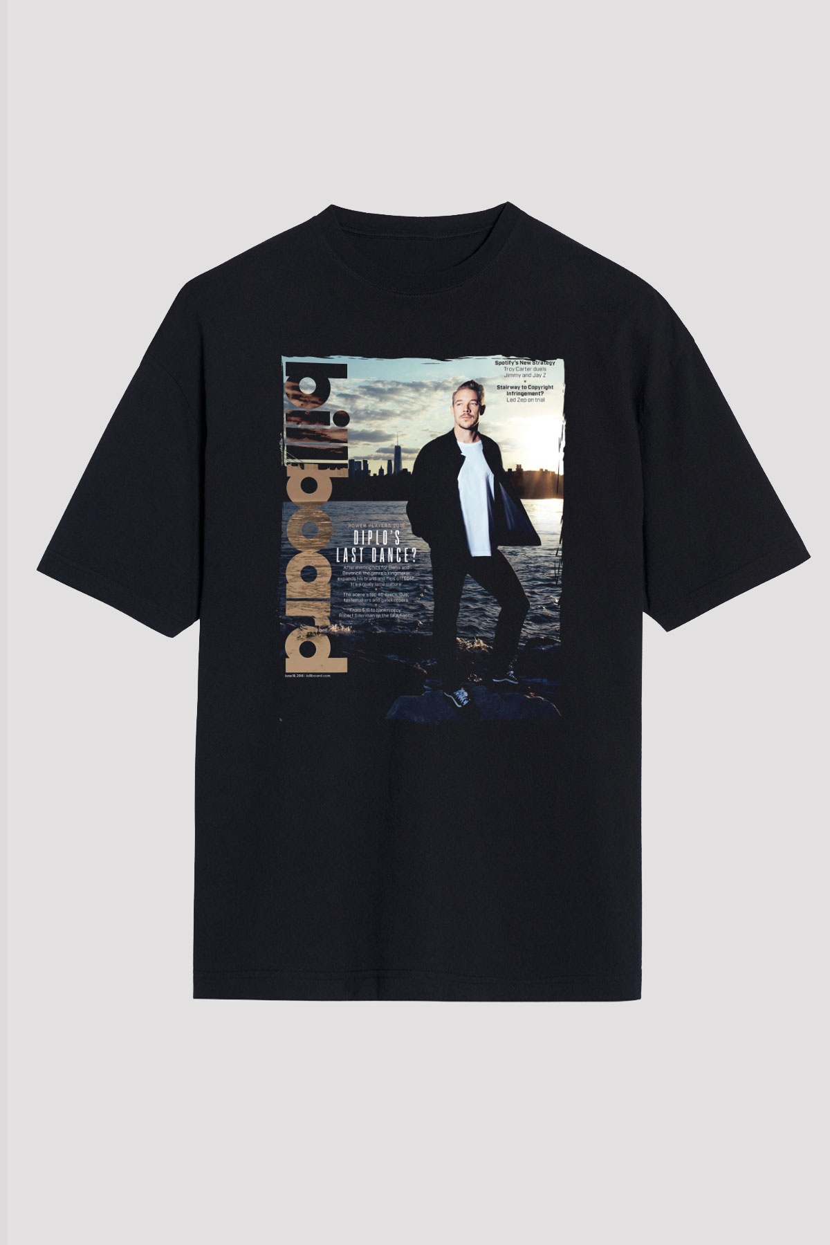Diplo Siyah Unisex Tişört T-Shirt - TişörtFabrikası