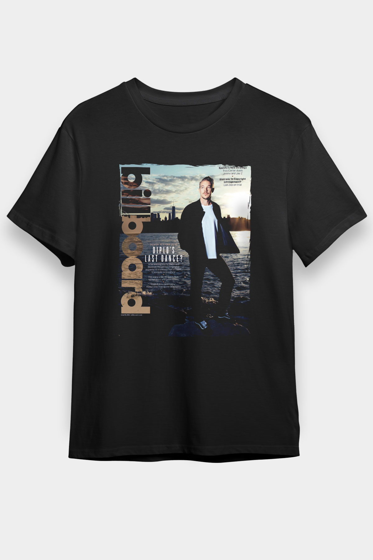 Diplo Siyah Unisex Tişört T-Shirt - TişörtFabrikası