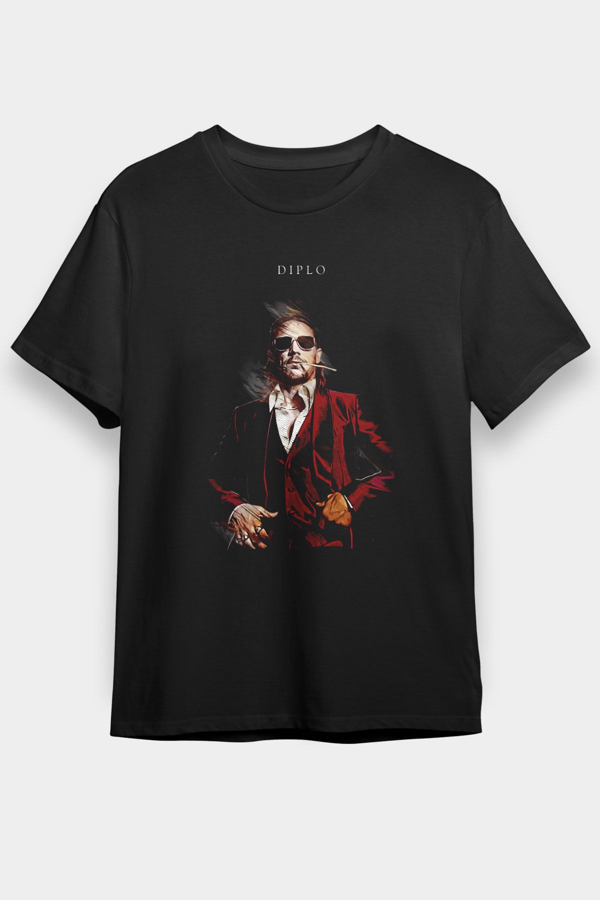 Diplo Siyah Unisex Tişört T-Shirt - TişörtFabrikası