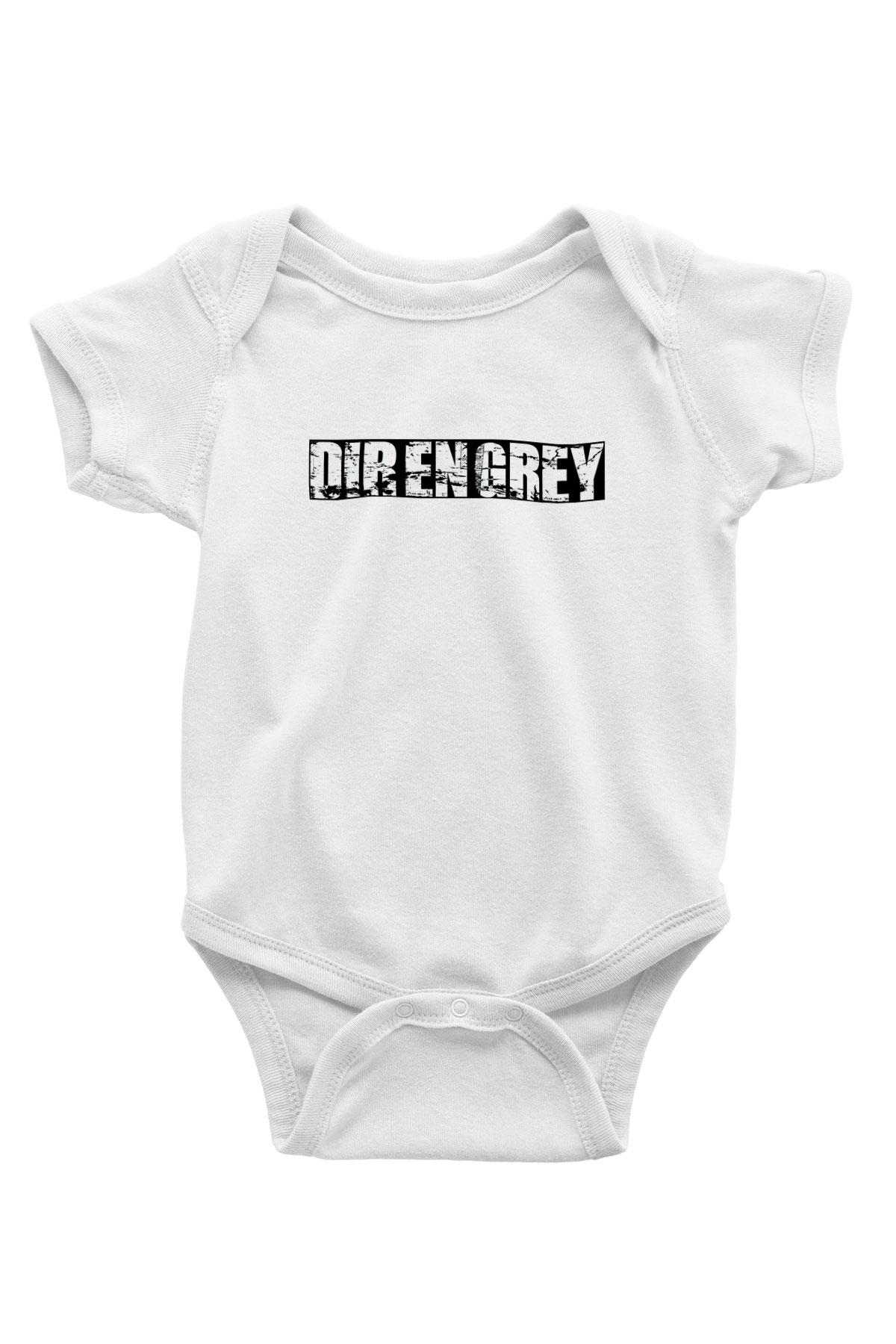 Dir En Grey Baskılı Beyaz Unisex Bebek Body - Zıbın