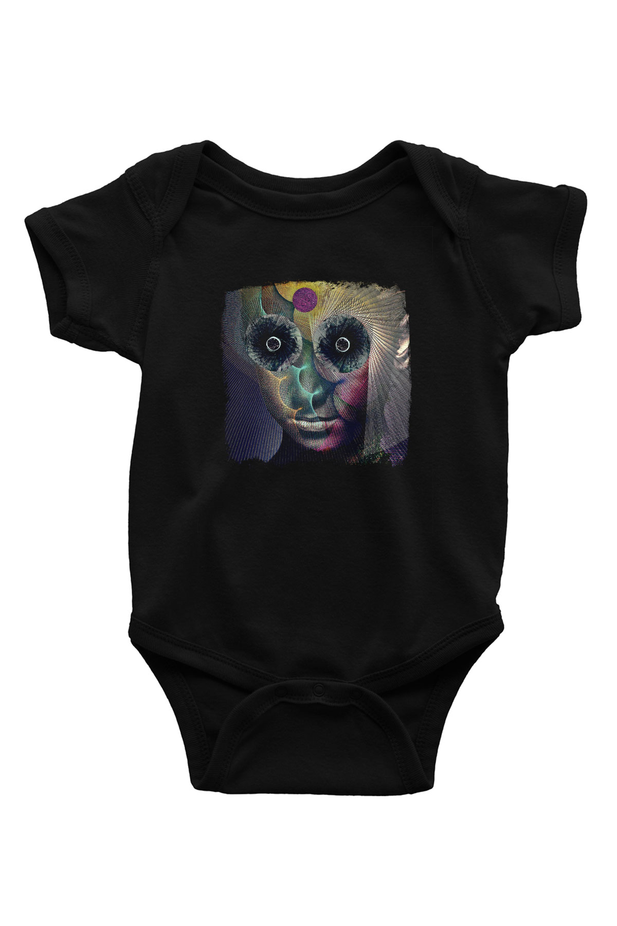 Dir En Grey Baskılı Unisex Siyah Bebek Body - Zıbın