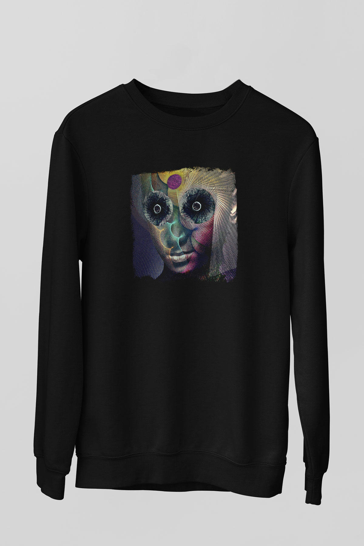 Dir En Grey Baskılı Unisex Siyah Sweatshirt