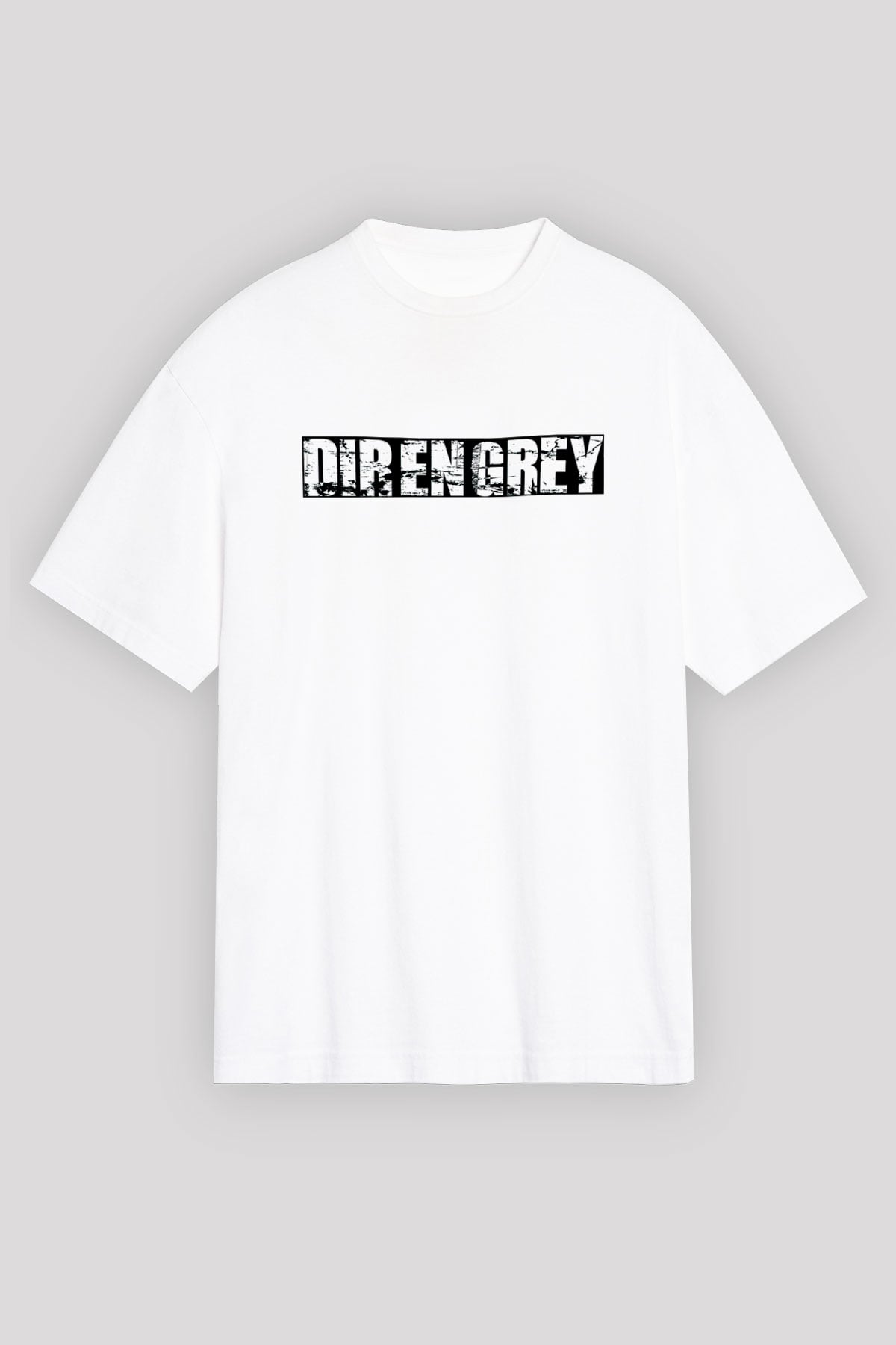 Dir En Grey Beyaz Unisex Oversize Tişört T-Shirt