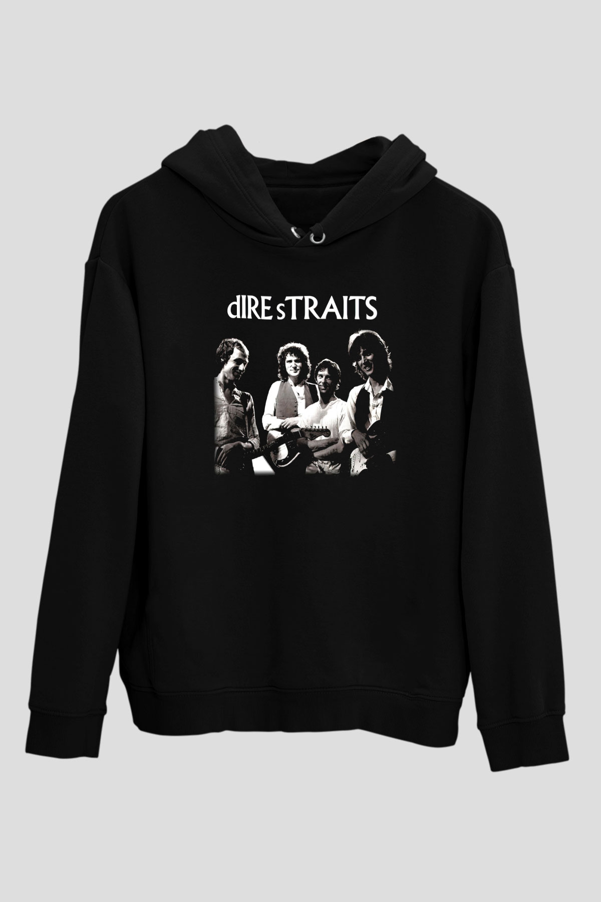 Dire Straits Siyah Unisex Hoodie