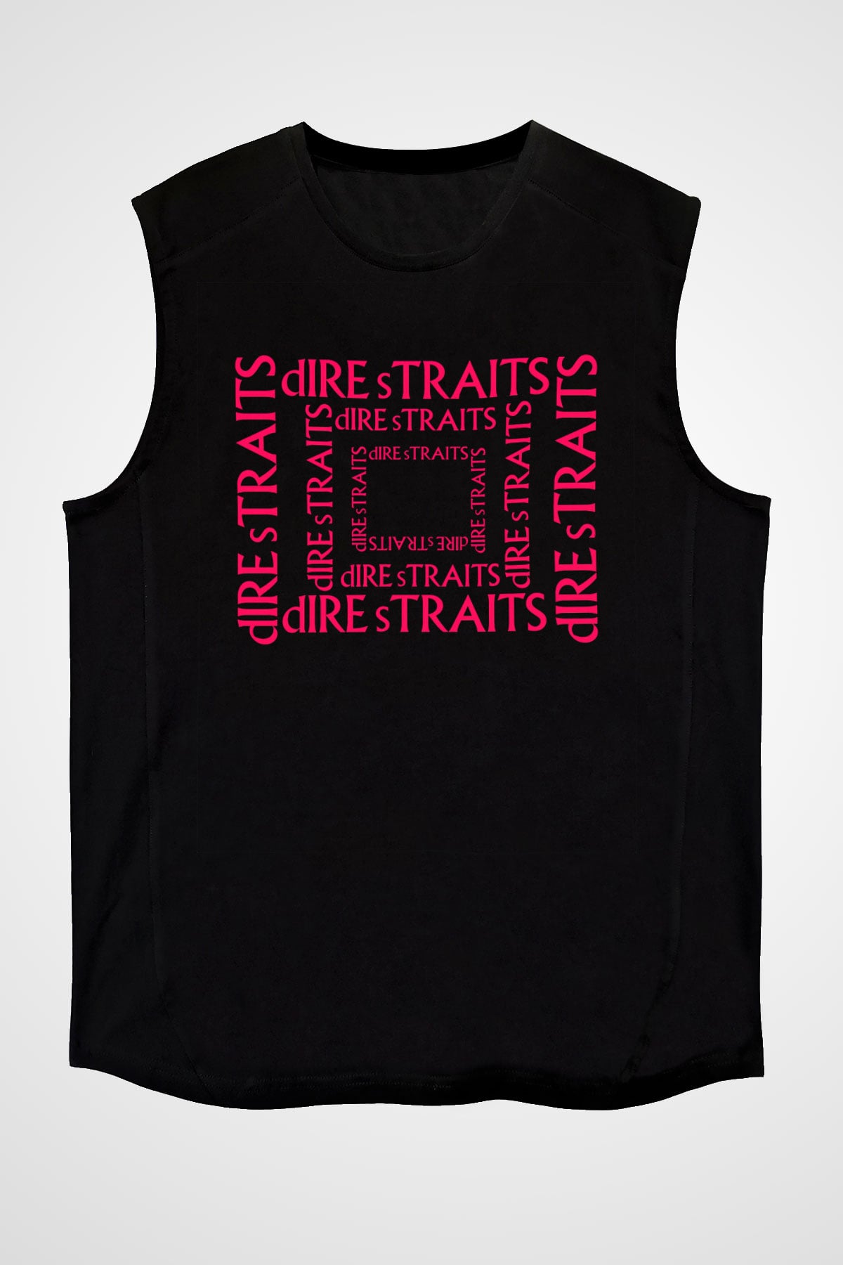 Dire Straits Siyah Unisex Kolsuz Tişört