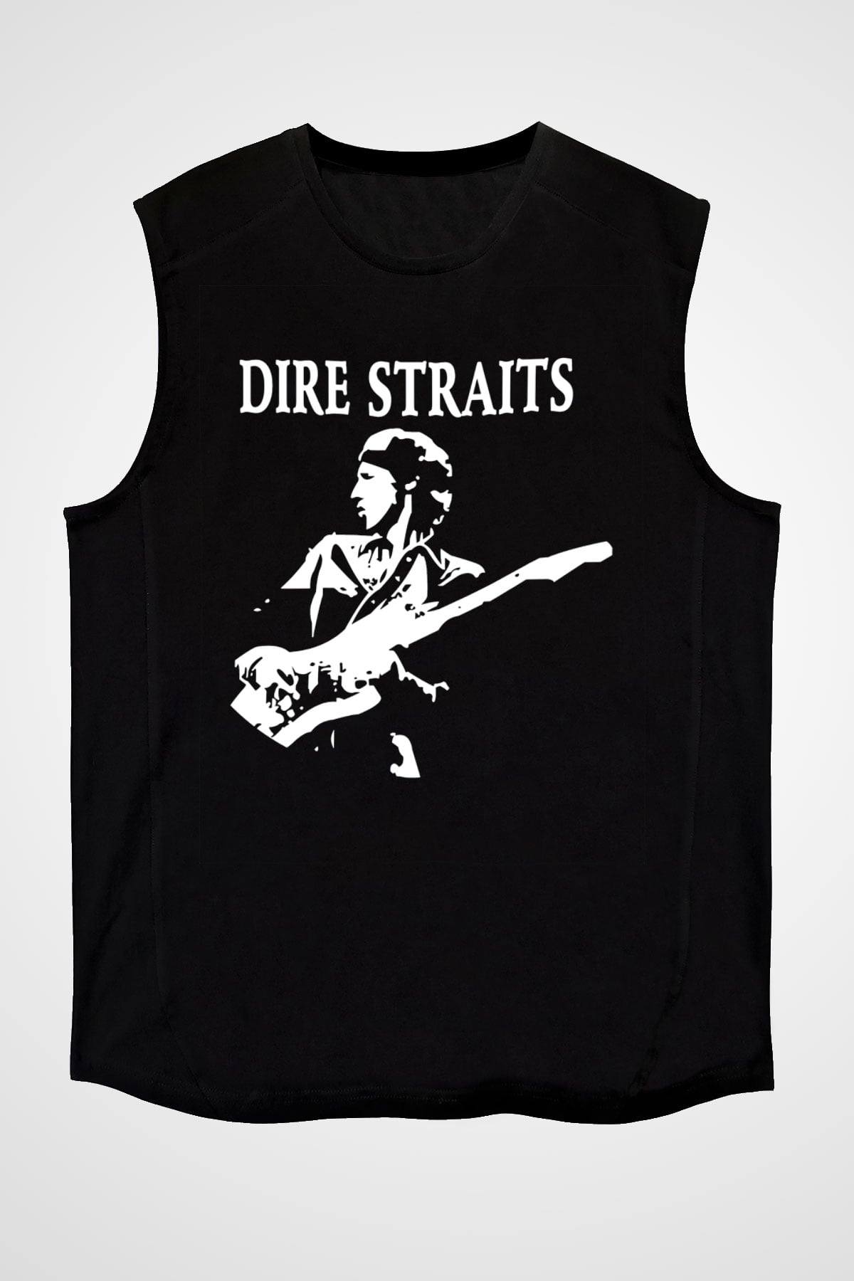 Dire Straits Siyah Unisex Kolsuz Tişört