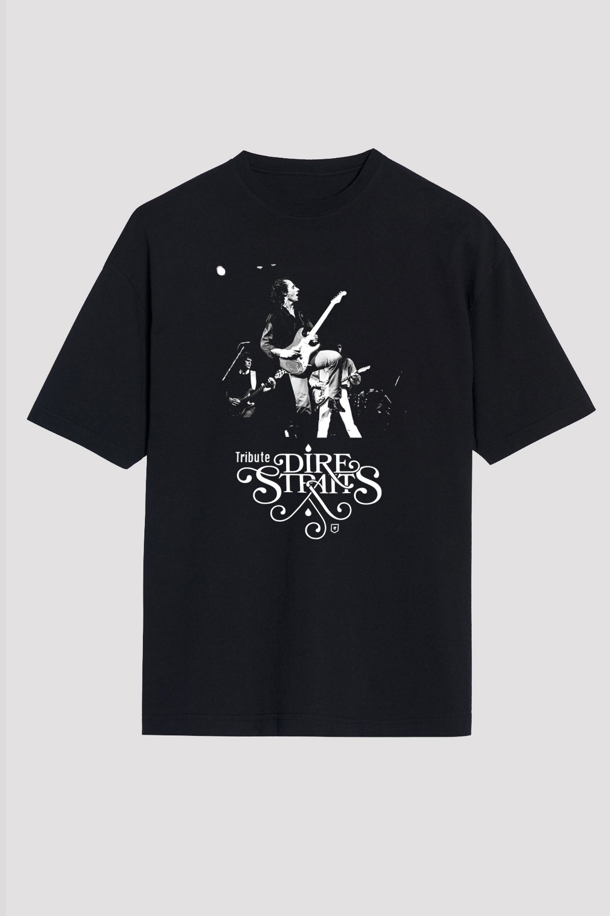 Dire Straits Siyah Unisex Oversize Tişört T-Shirt