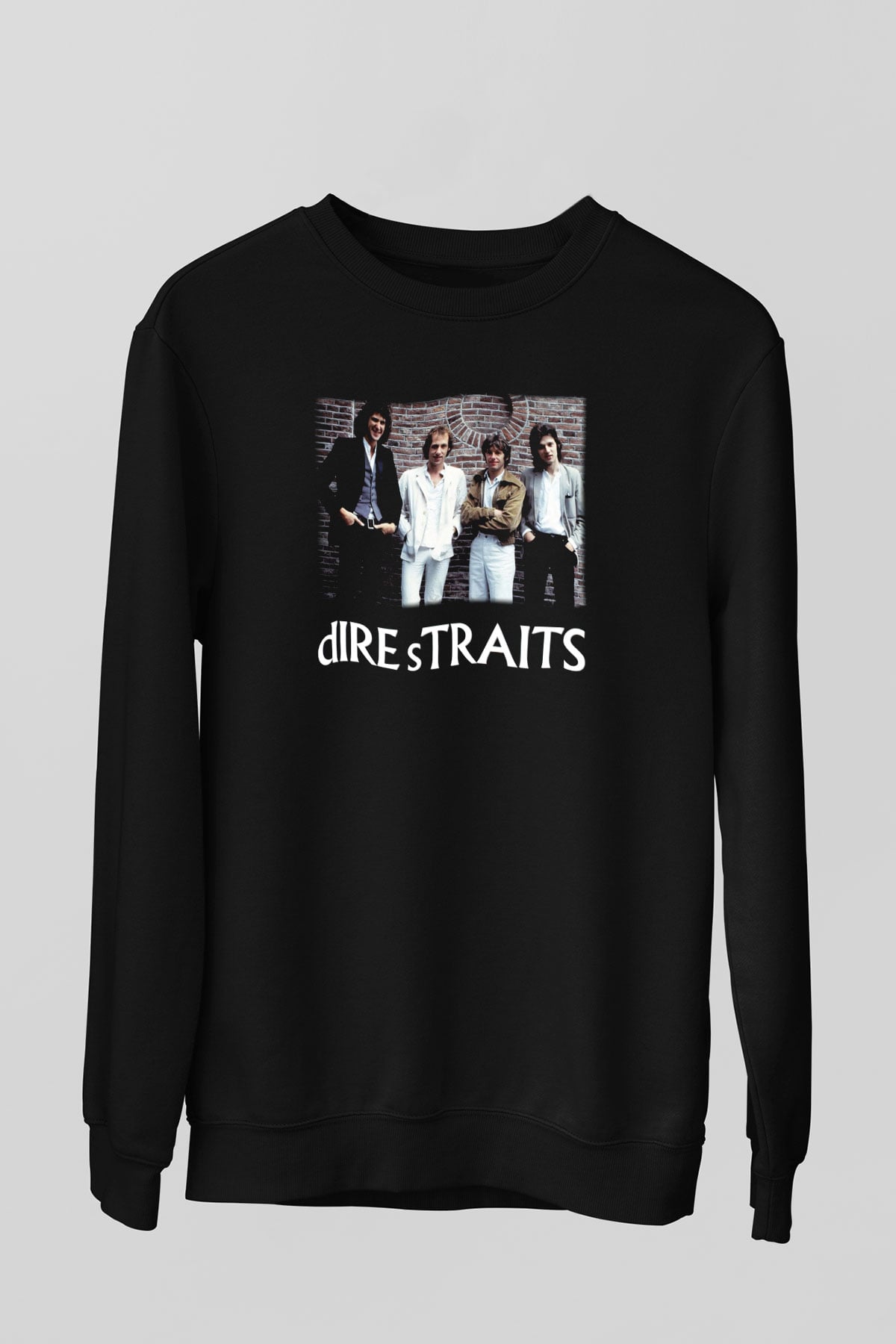 Dire Straits Siyah Unisex Sweatshirt