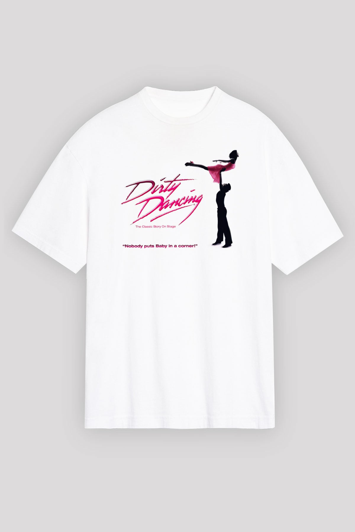 Dirty Dancing Beyaz Unisex Oversize Tişört