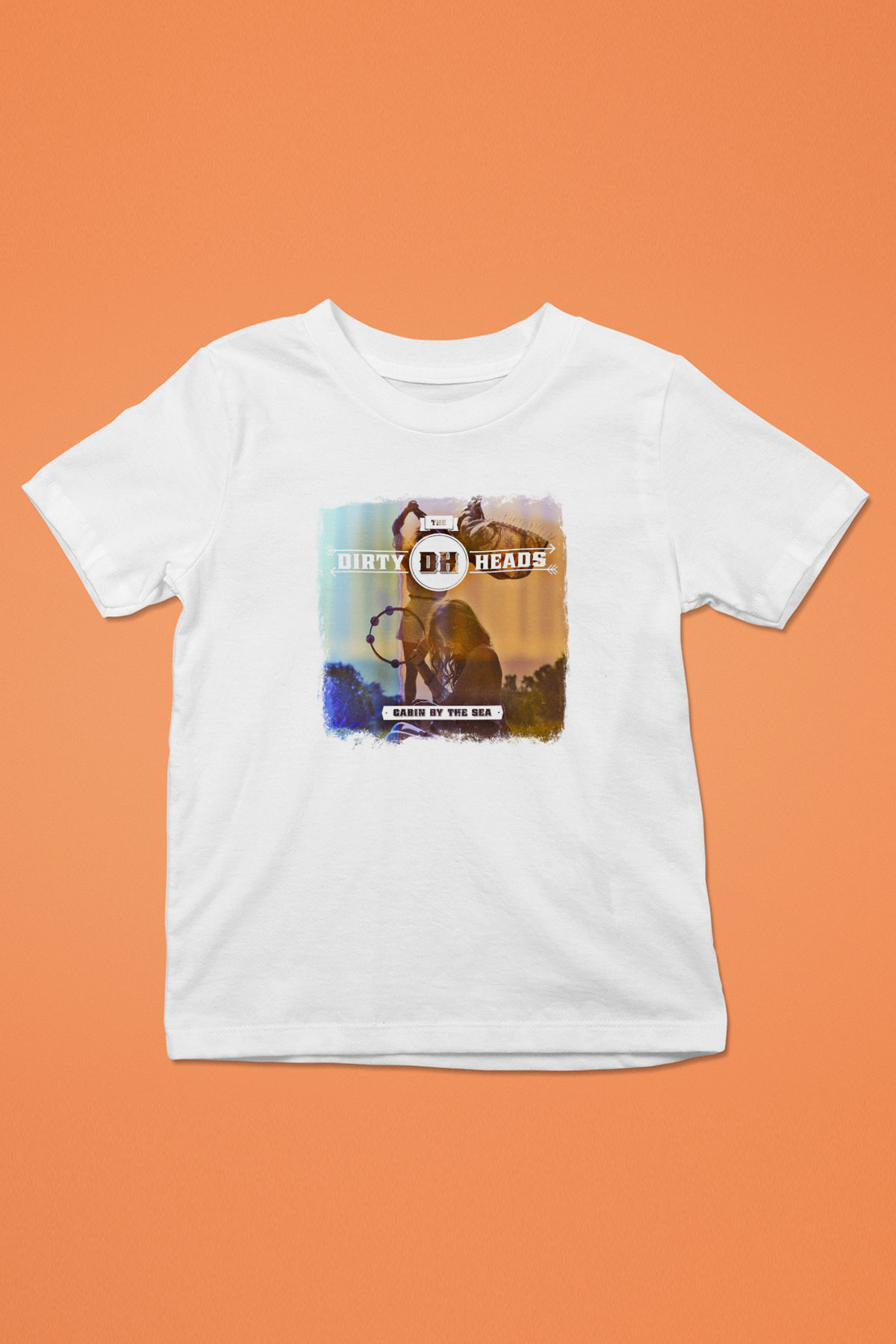 Dirty Heads Baskılı Unisex Beyaz Çocuk Tişört