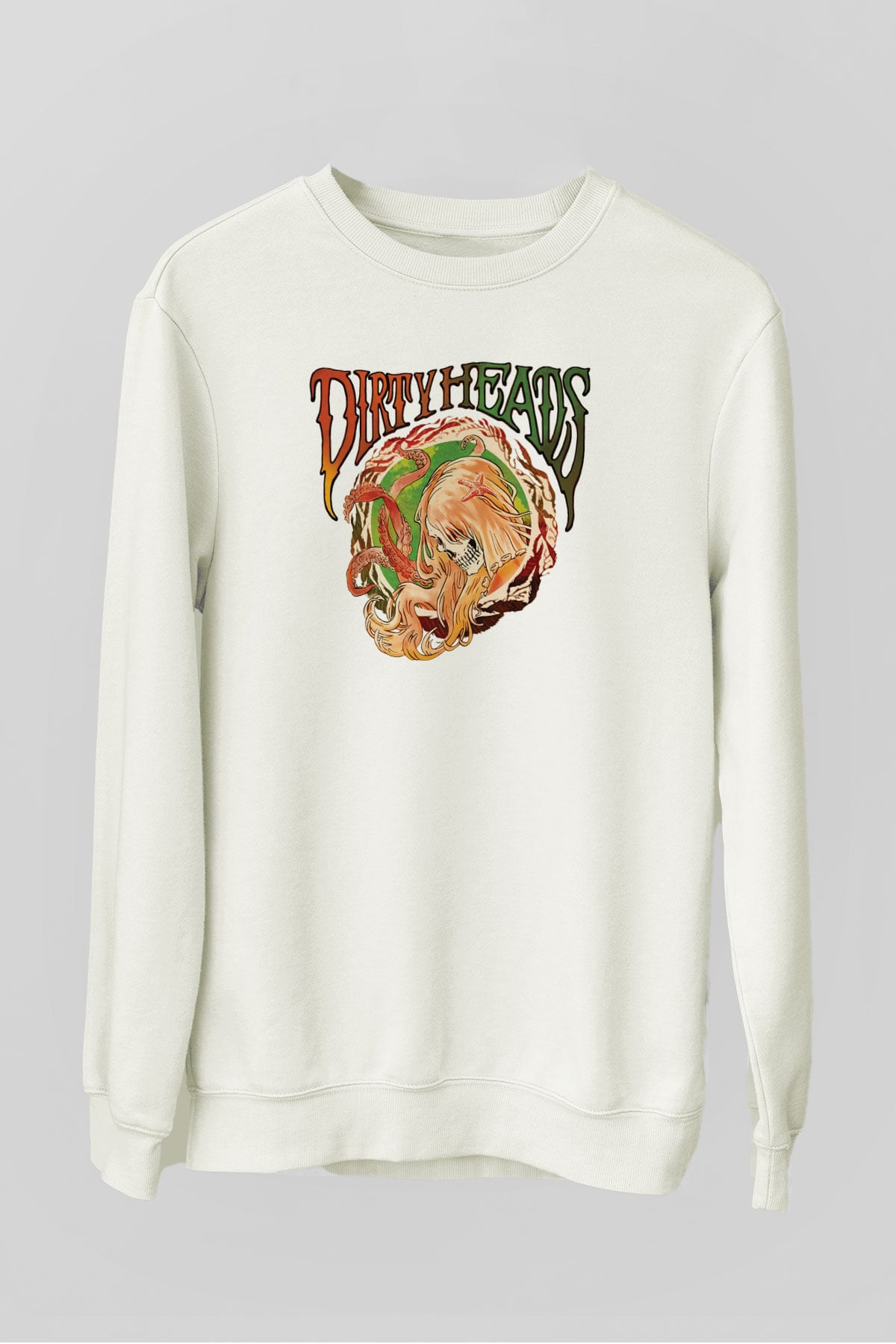 Dirty Heads Beyaz Unisex Sweatshirt
