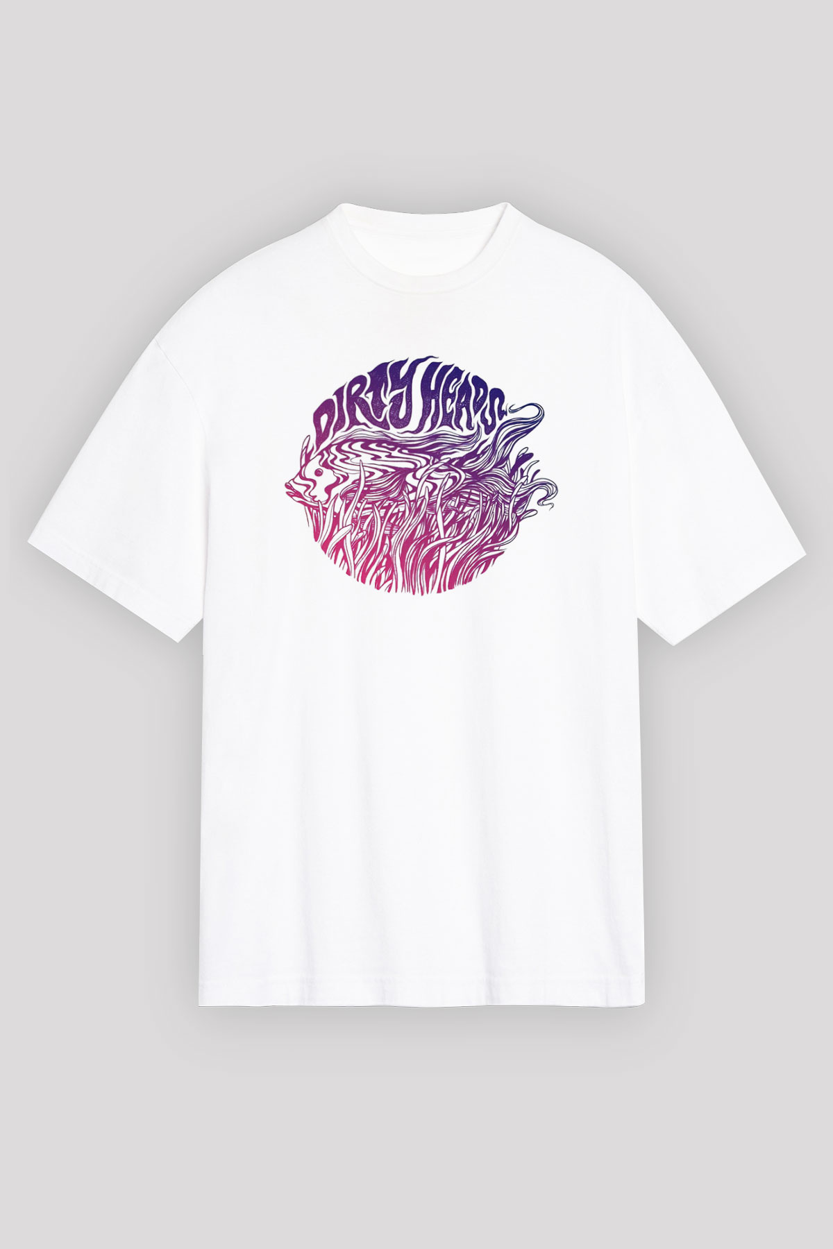 Dirty Heads Beyaz Unisex Tişört T-Shirt - TişörtFabrikası