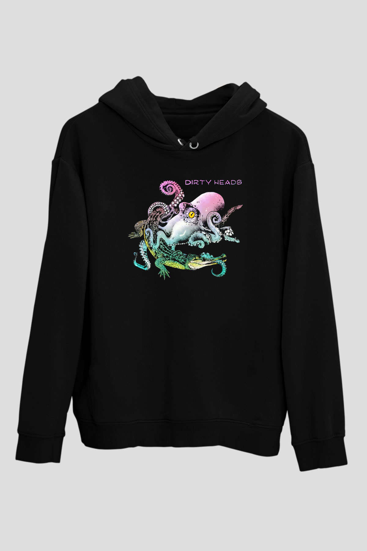 Dirty Heads Siyah Unisex Kapüşonlu Sweatshirt