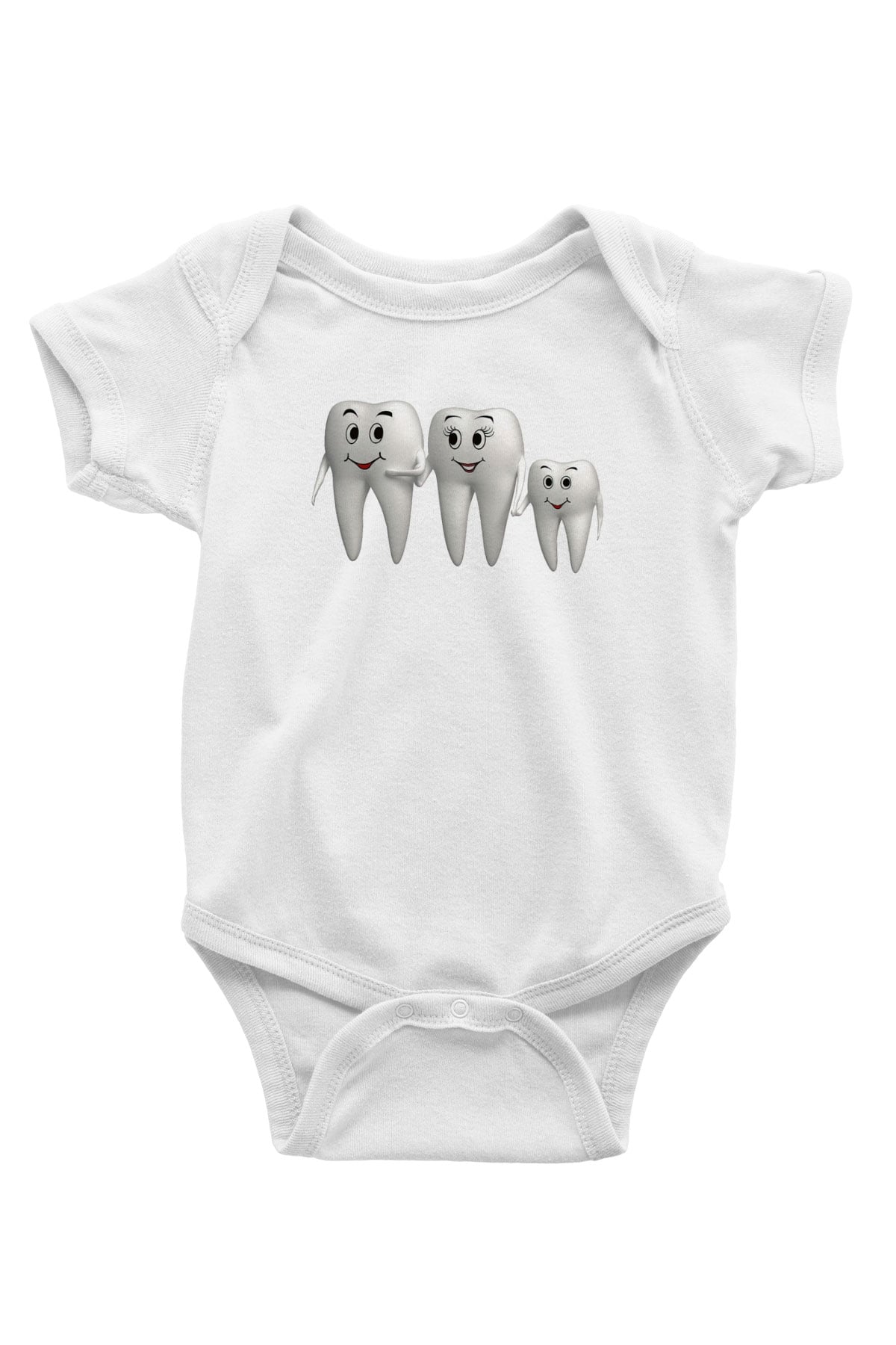 Diş hekimi Baskılı Beyaz Unisex Bebek Body - Zıbın