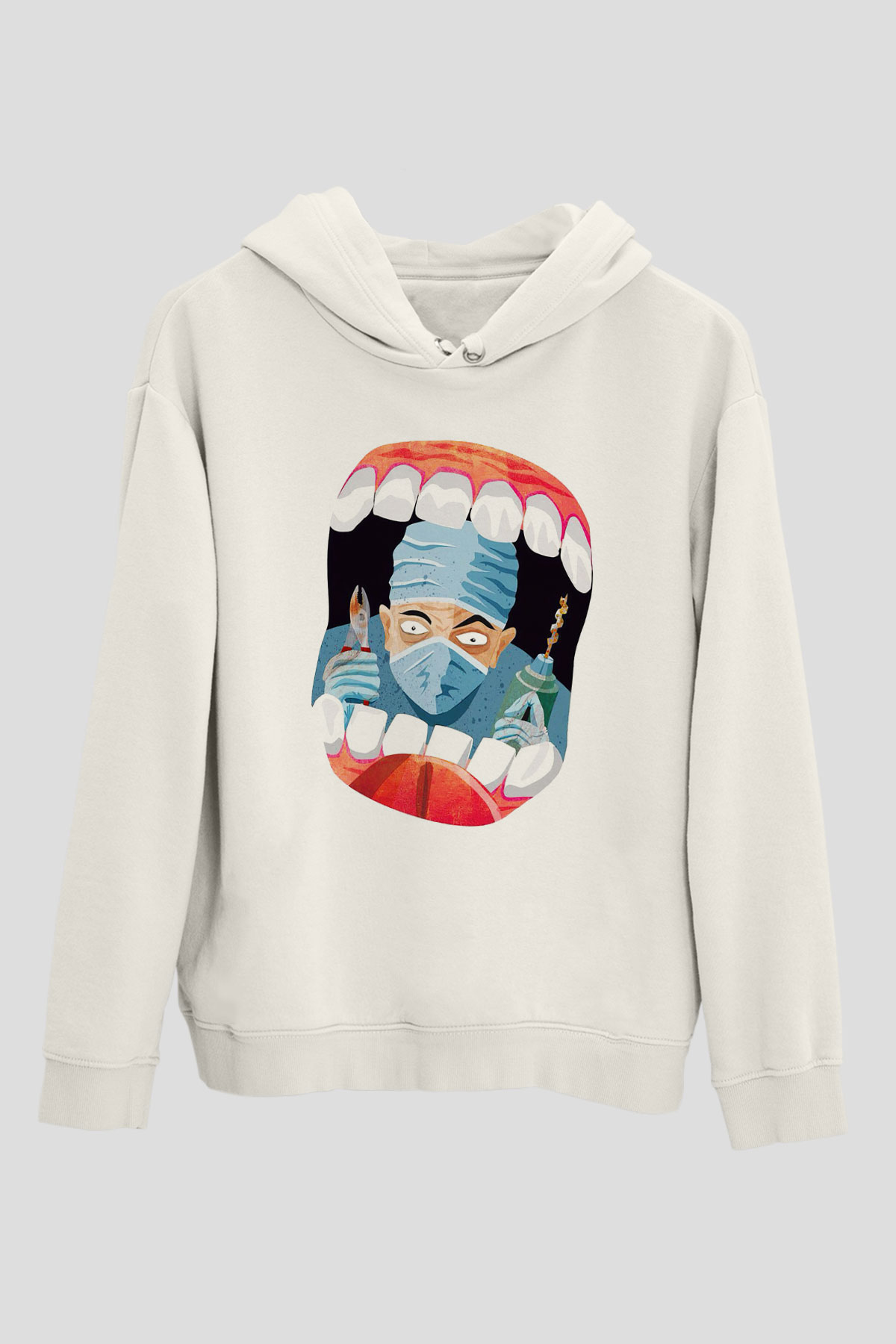 Diş hekimi Beyaz Unisex Hoodie