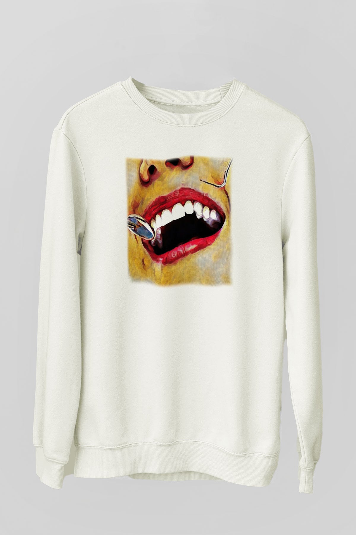 Diş hekimi Beyaz Unisex Sweatshirt