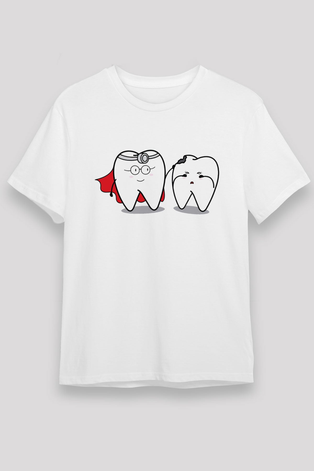 Diş hekimi Beyaz Unisex Tişört T-Shirt - TişörtFabrikası