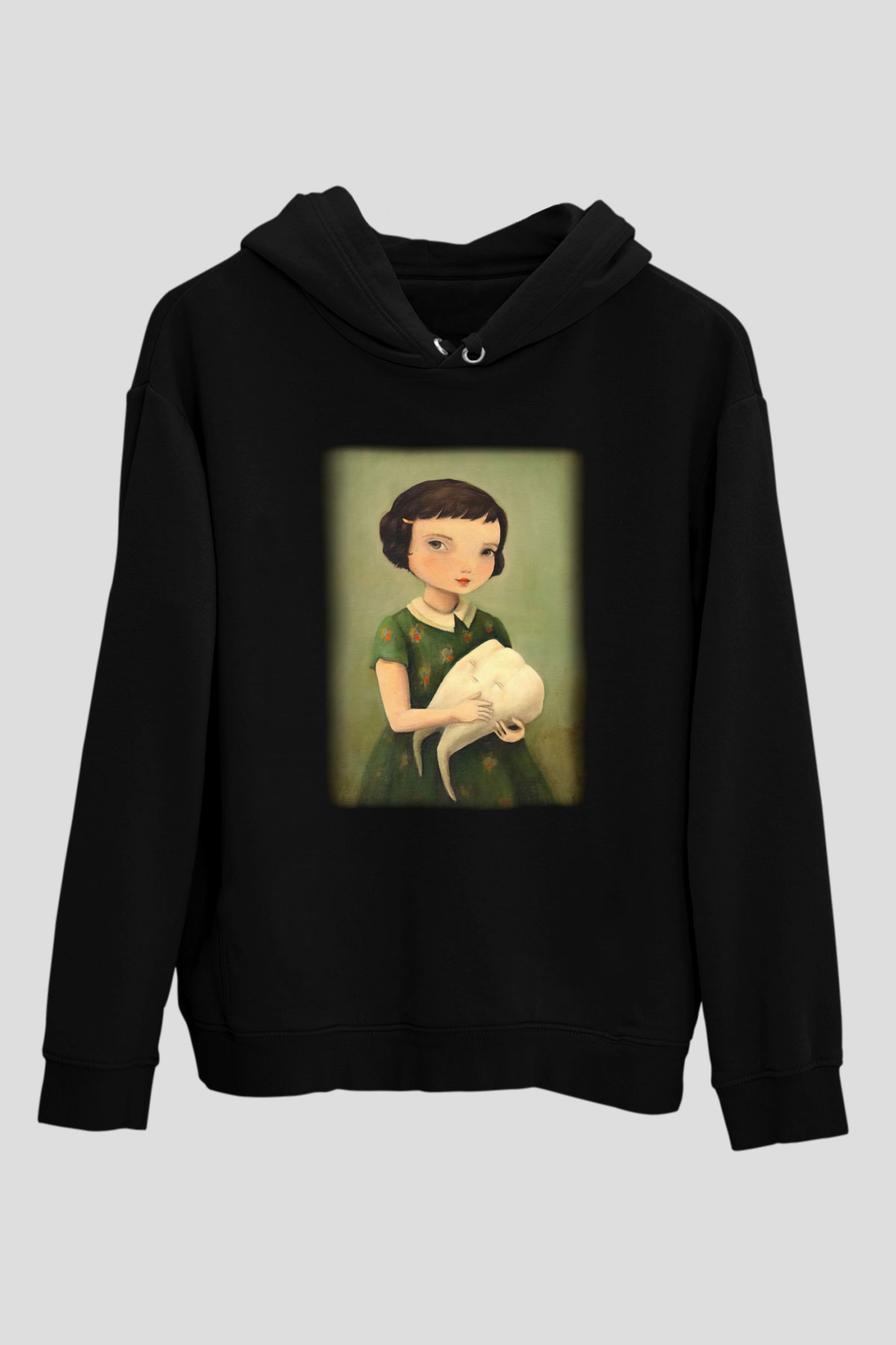 Diş hekimi Siyah Unisex Kapşonlu Sweatshirt