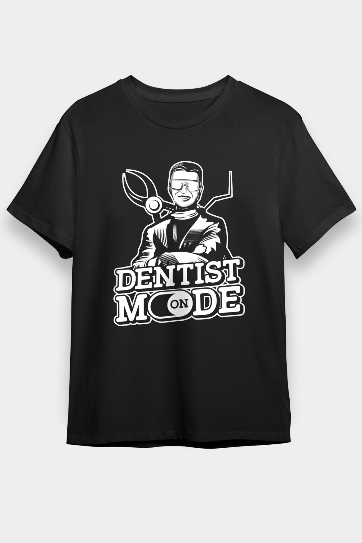 Diş Hekimi Siyah Unisex Tişört T-Shirt - TişörtFabrikası
