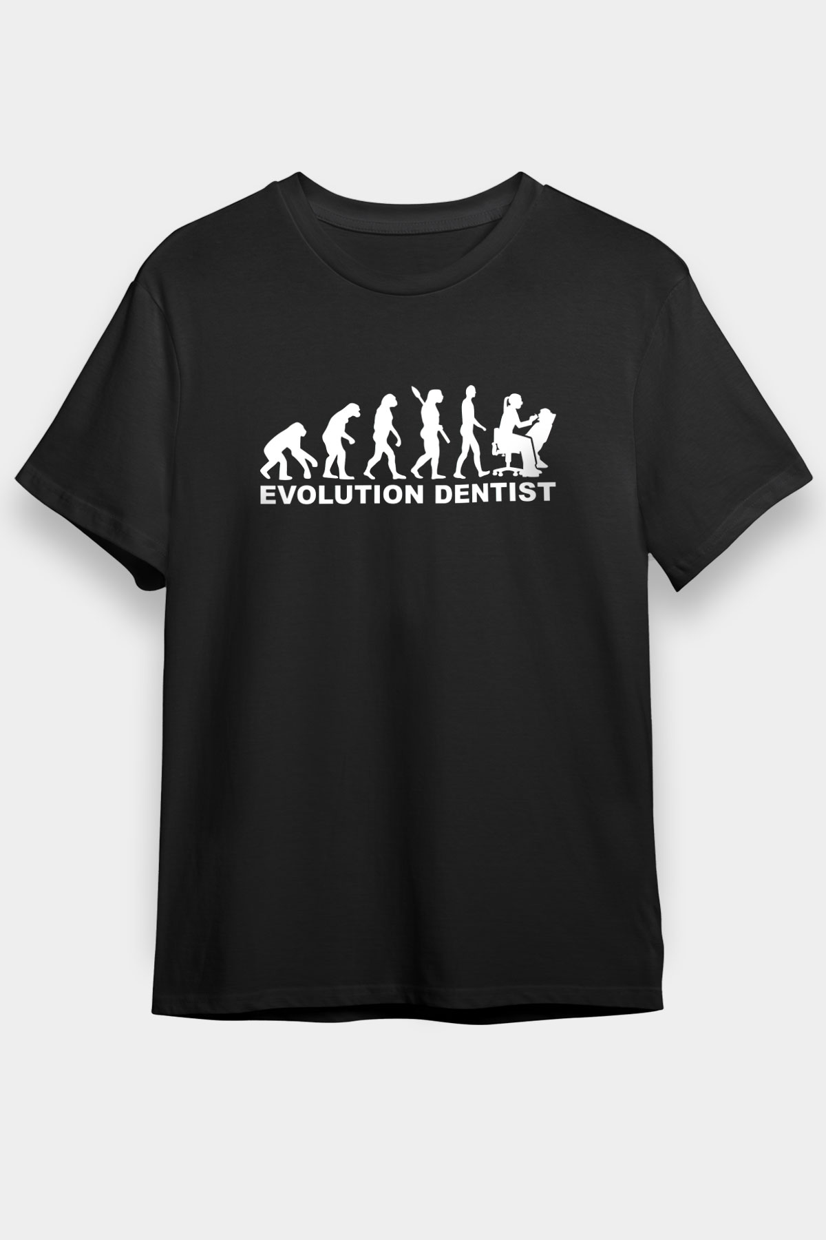 Diş Hekimi Siyah Unisex Tişört T-Shirt - TişörtFabrikası