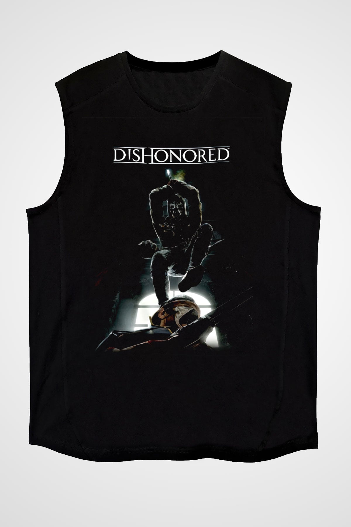 Dishonored 2 Siyah Unisex Kolsuz Tişört